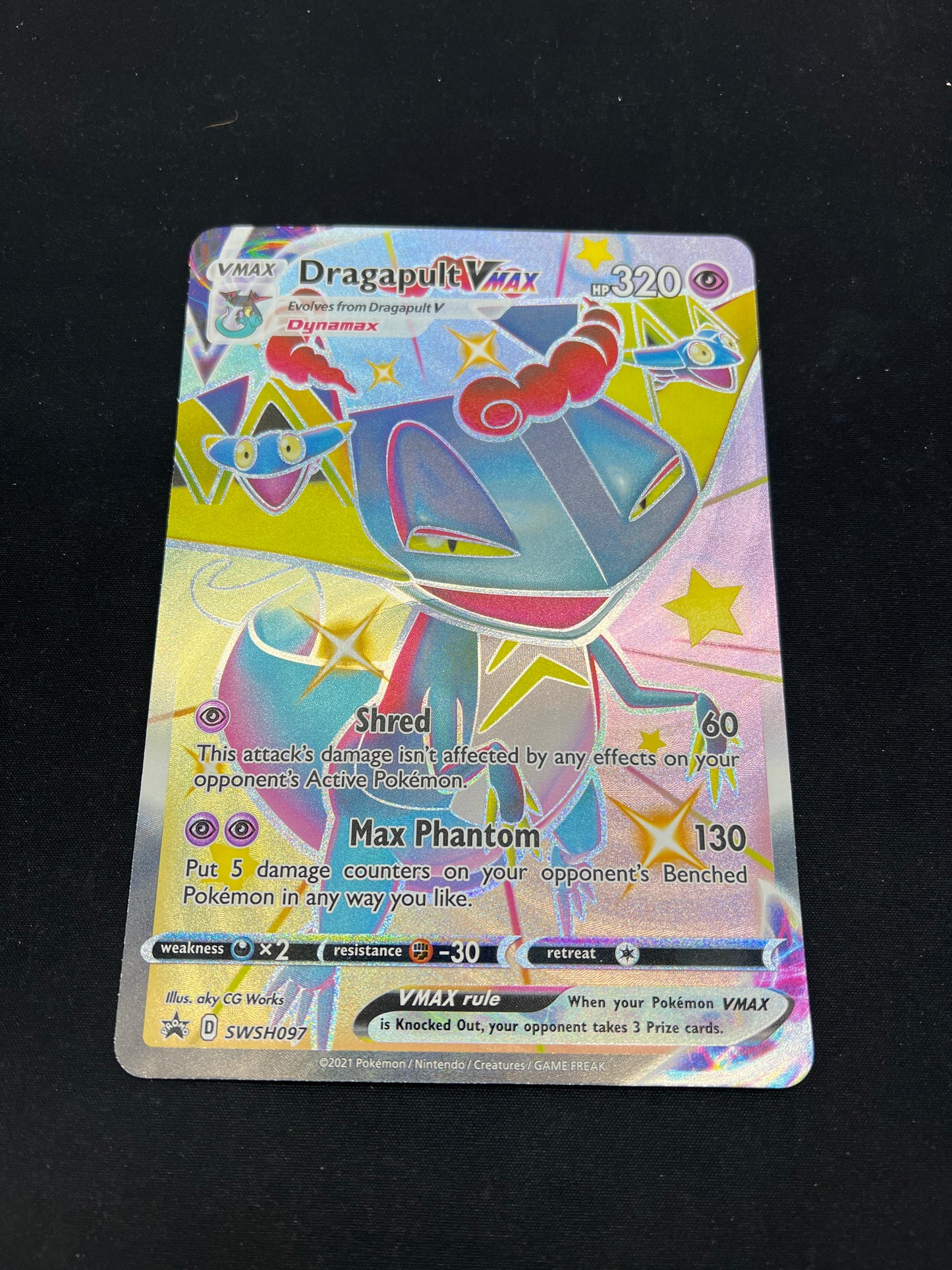 Auction Lot 81: Pokemon Cards Jumbo Dragapult VMAX Shining Fates Conditions Vary