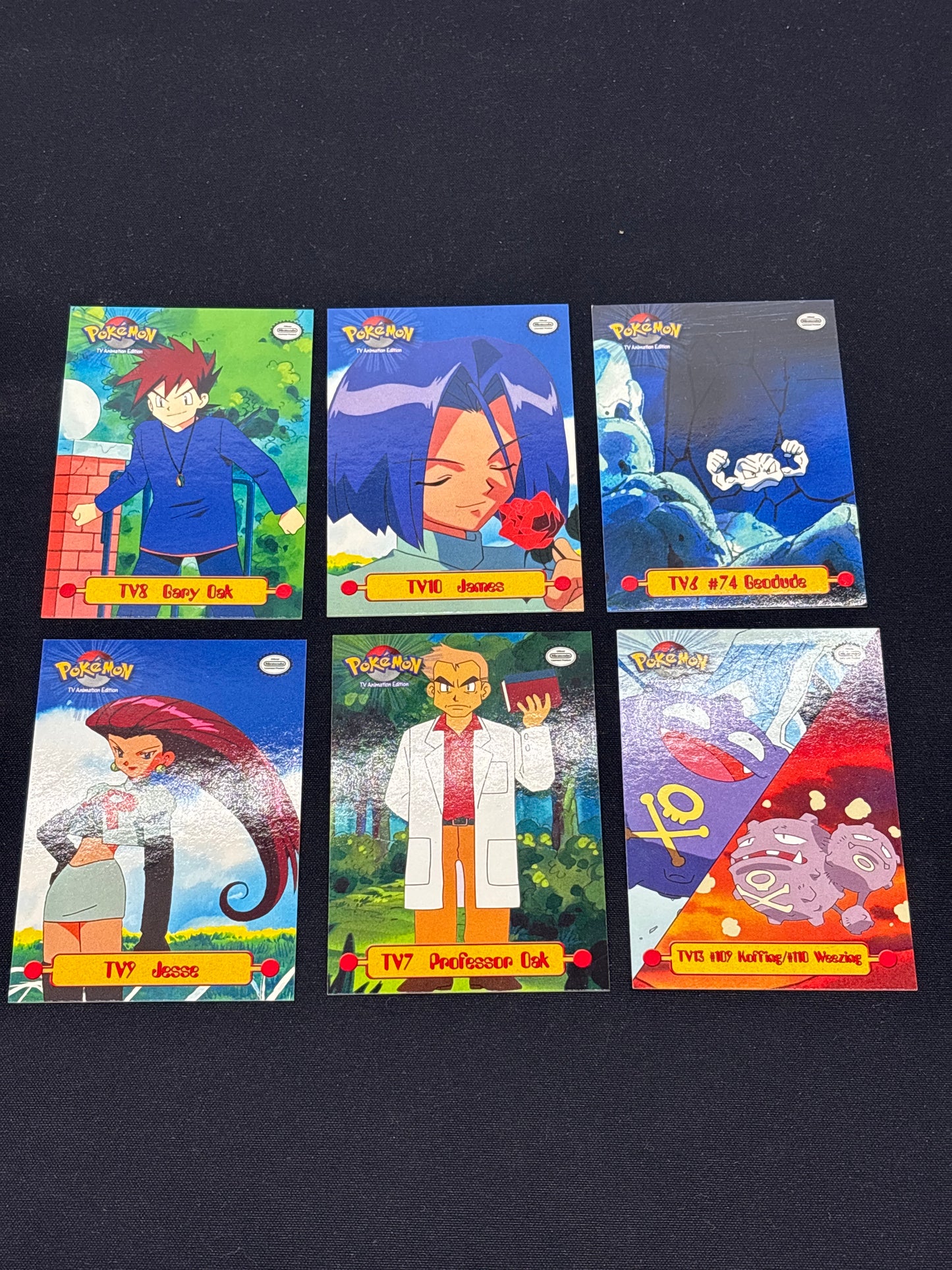 Auction Lot 102: Pokemon Topps TV Animated Series Lot of 6 Conditions Vary