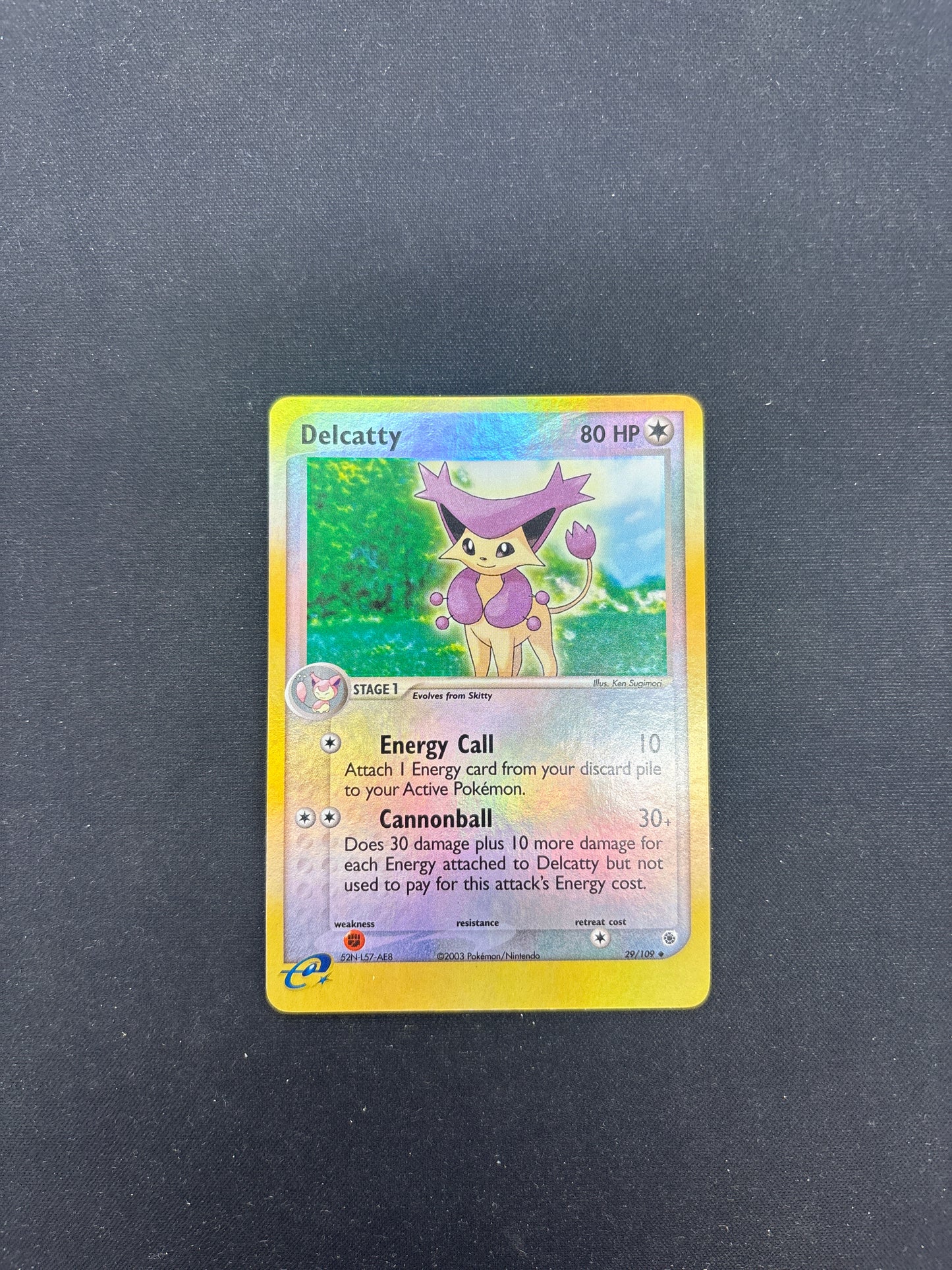 Auction Lot 257: Pokemon Cards EX Ruby Sapphire Delcatty Reverse Foil Condition Vary
