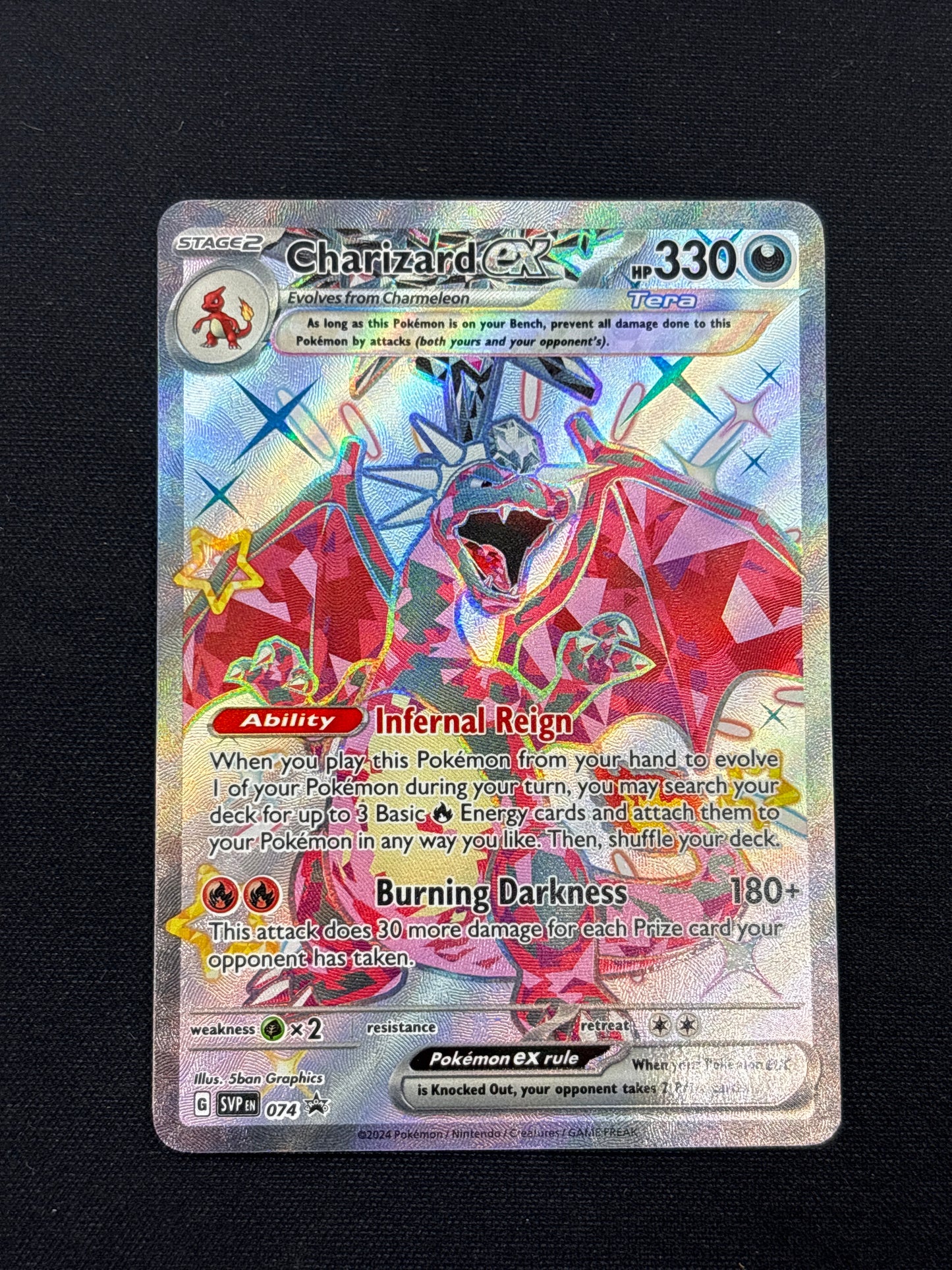 Auction Lot 2: Charizard EX Paldean Fates Collection Tin With Promo Card Conditions Vary