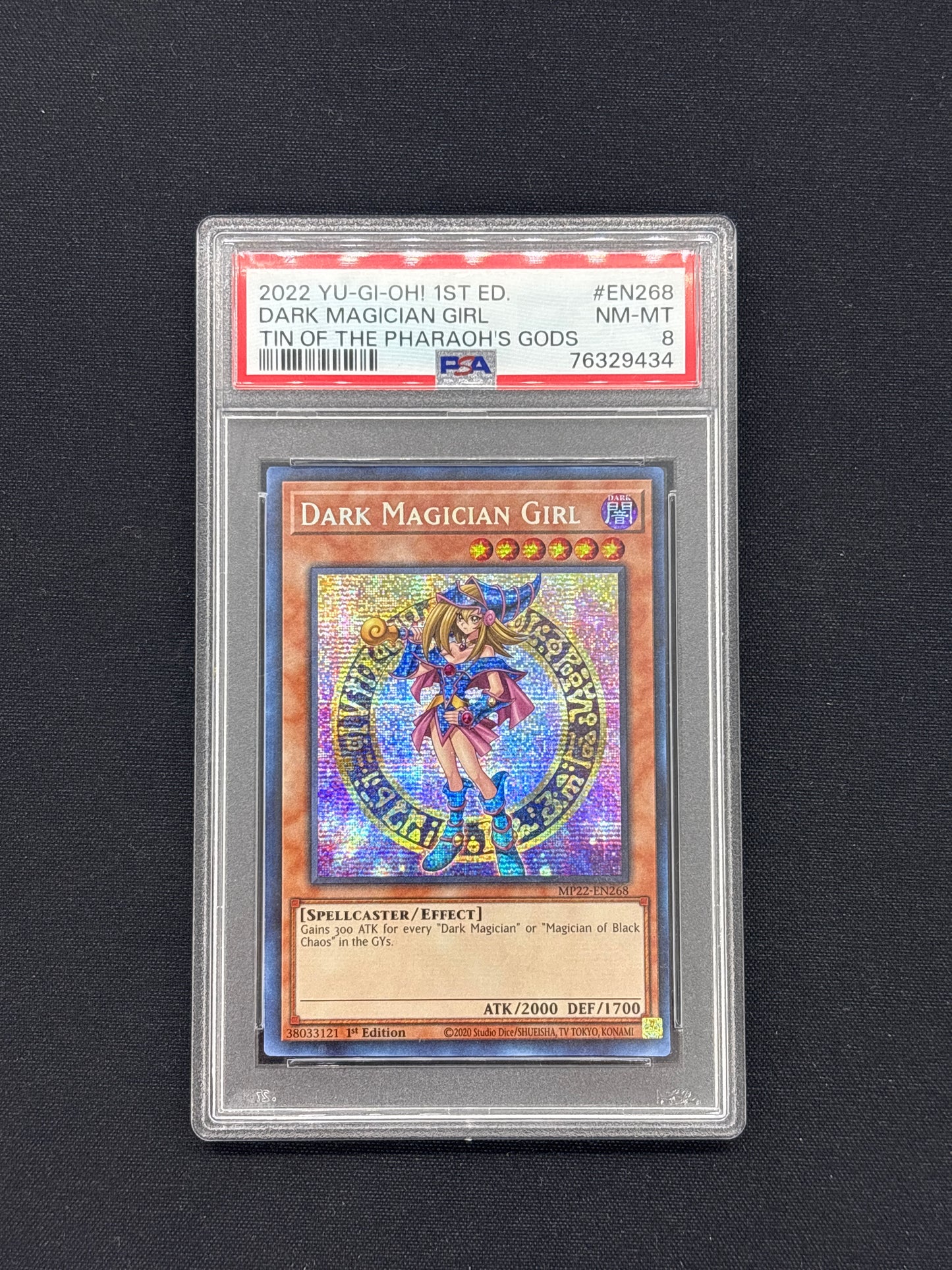 Auction Lot 1: PSA 8 Yugioh Dark Magician Girl