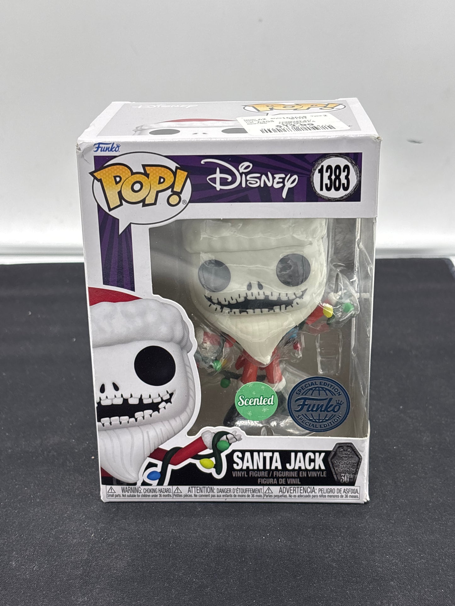 Auction Lot 58: POP Funko Disney Special Edition Scented Santa Jack 1383 Figure