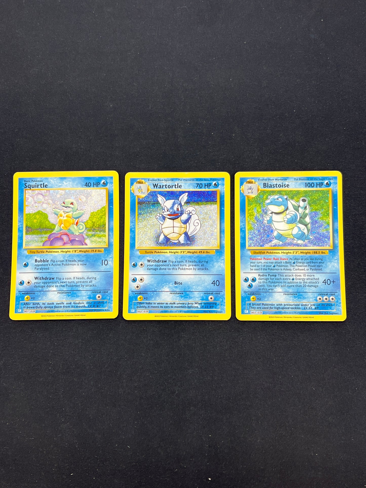 Auction Lot 246: Pokemon Cards Blastoise Evolution Line Holos TCG Classic Blastoise Deck Conditions Vary