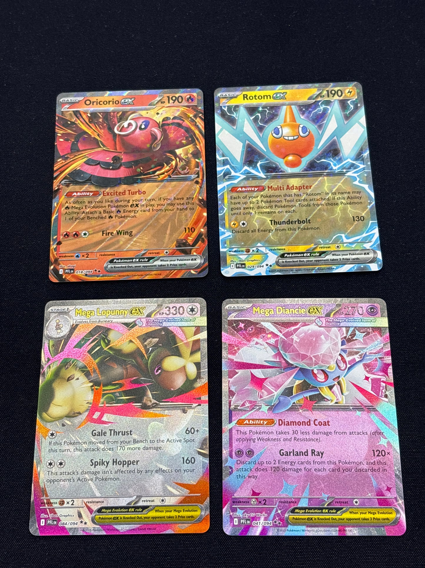 Auction Lot 145: Pokemon Cards Assorted Lot of 4 EX Double Rares Phantasmal Flames Conditions Vary