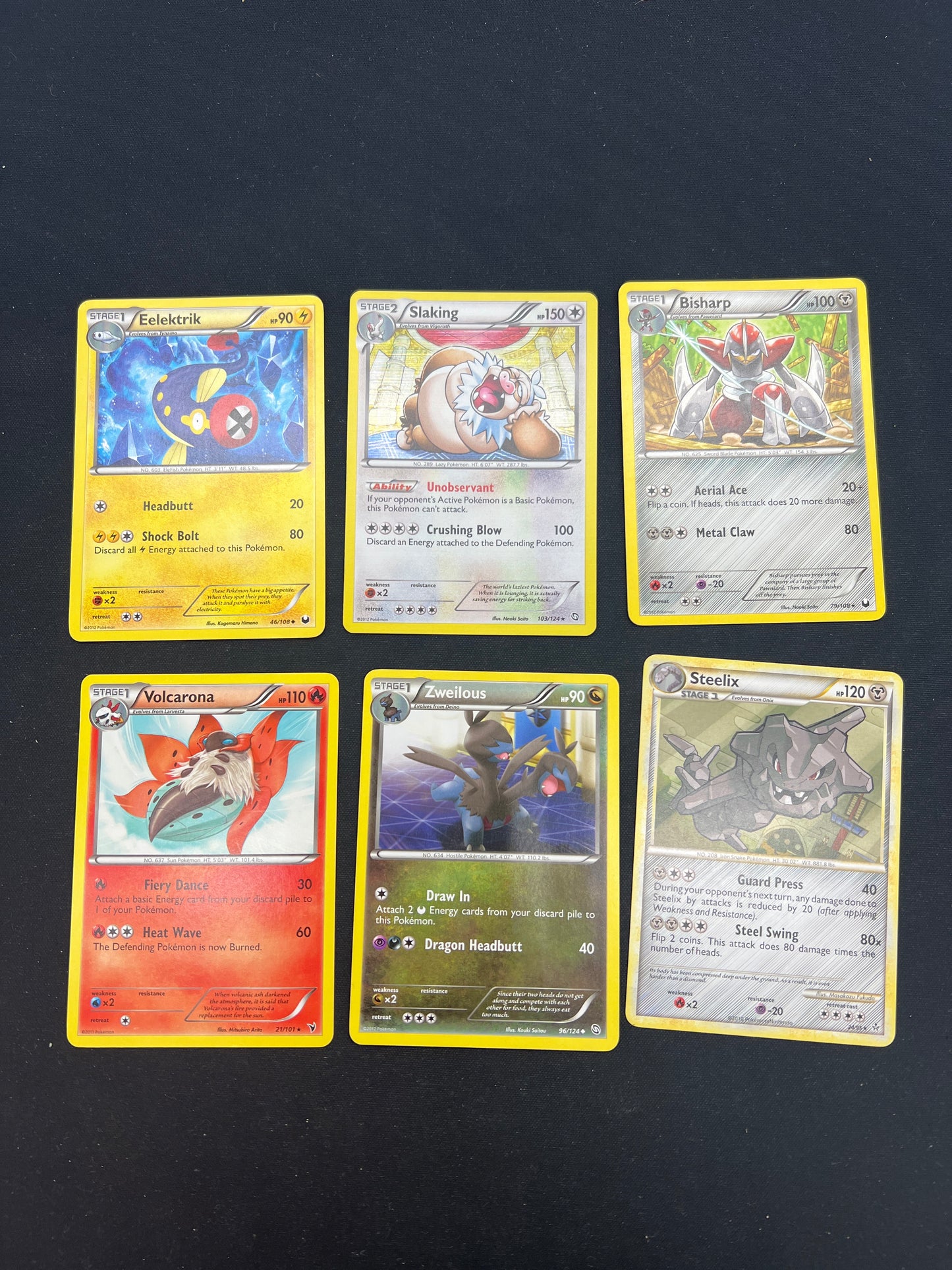 Auction Lot 63: Pokemon Cards BW Era Assorted Lot of 6 Holos & Uncommon Conditions Vary