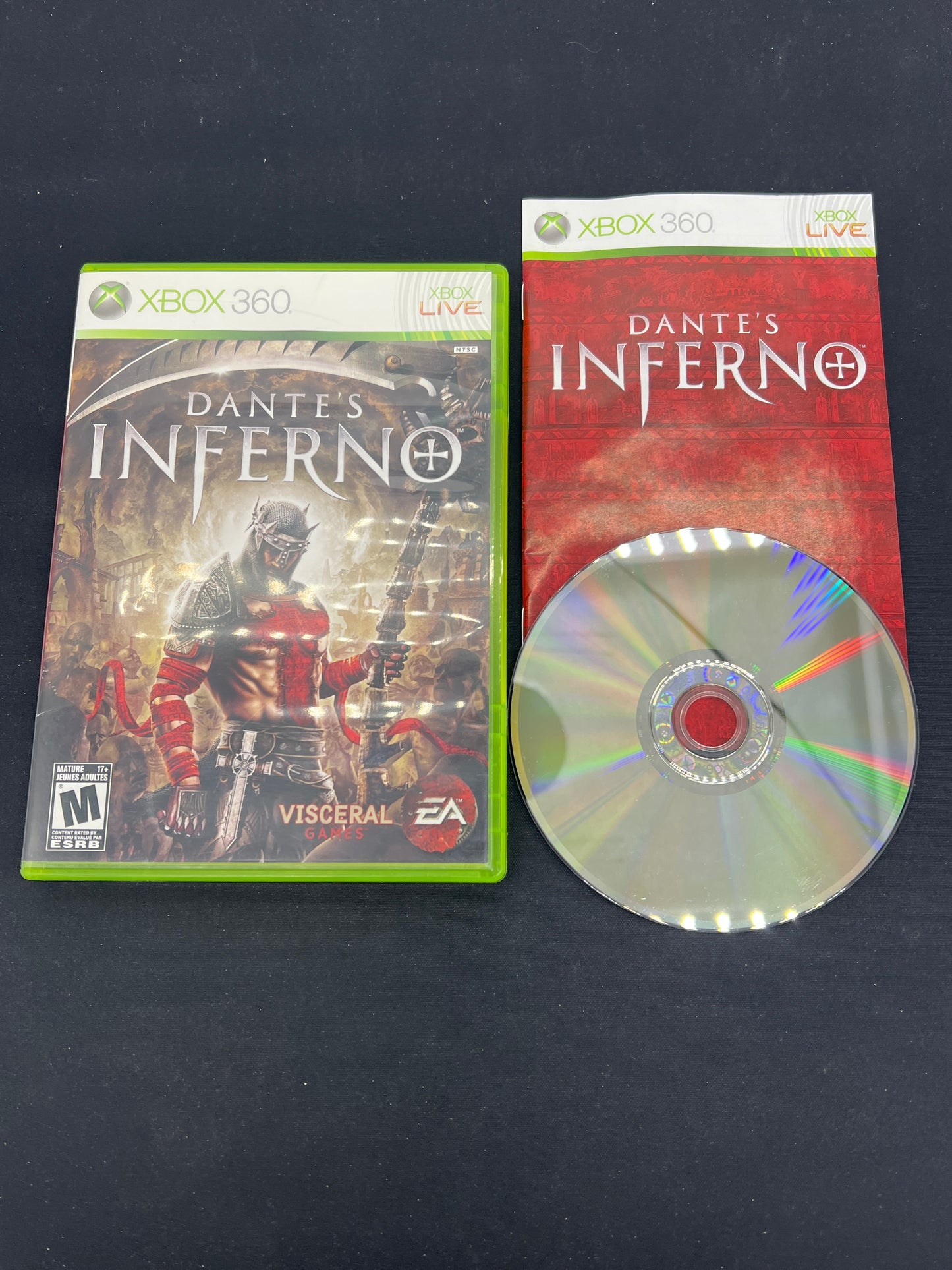 Auction Lot 120: XBOX 360 Video Game Dante's Inferno CIB