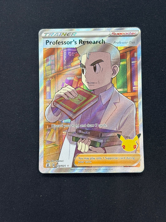 Auction Lot 340: Professor’s Research Full Art Pokemon Celebrations Card Conditions Vary