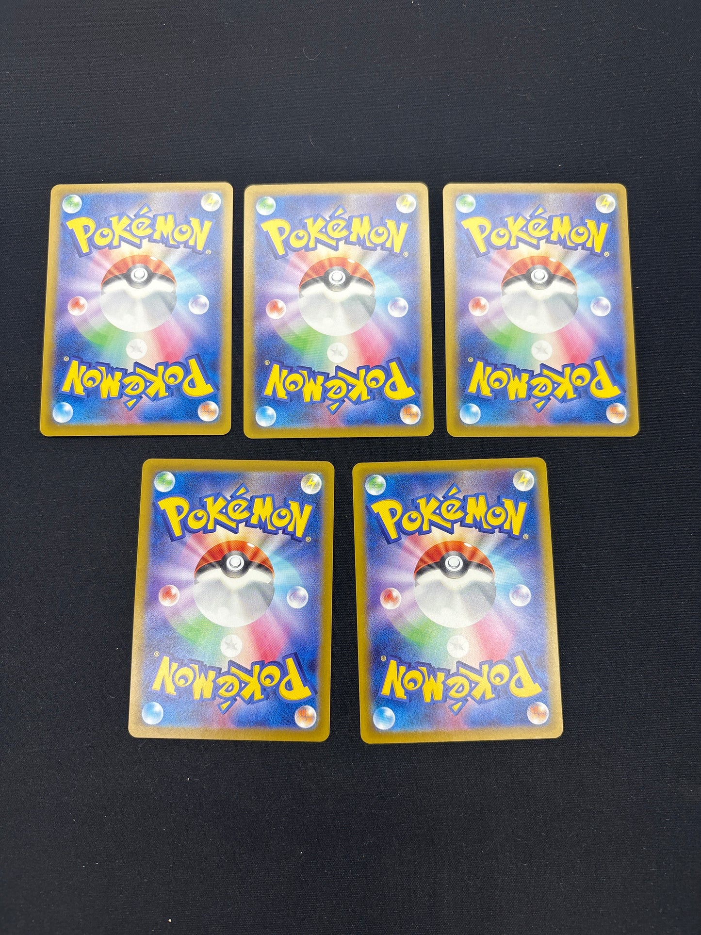 Auction Lot 270: Pokemon Cards Lot of 5 Assorted Pokeball Pattern Terastal Festival Conditions Vary