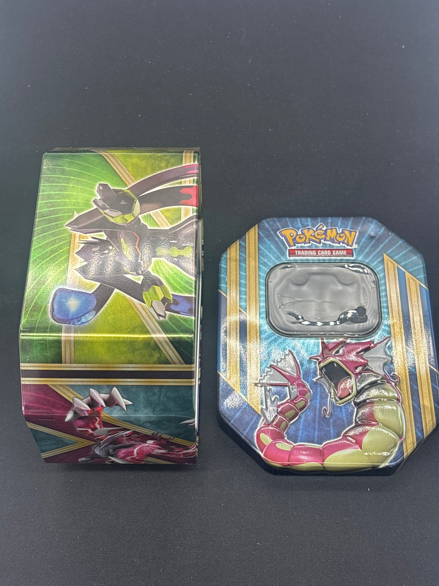 Auction Lot 34: Pokemon Card Shiny Gyarados XY Tin Empty
