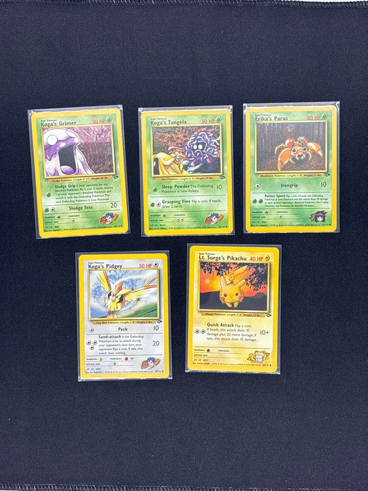 Auction Lot 100: Pokemon Gym Challenge Card Lot 1 Conditions Vary