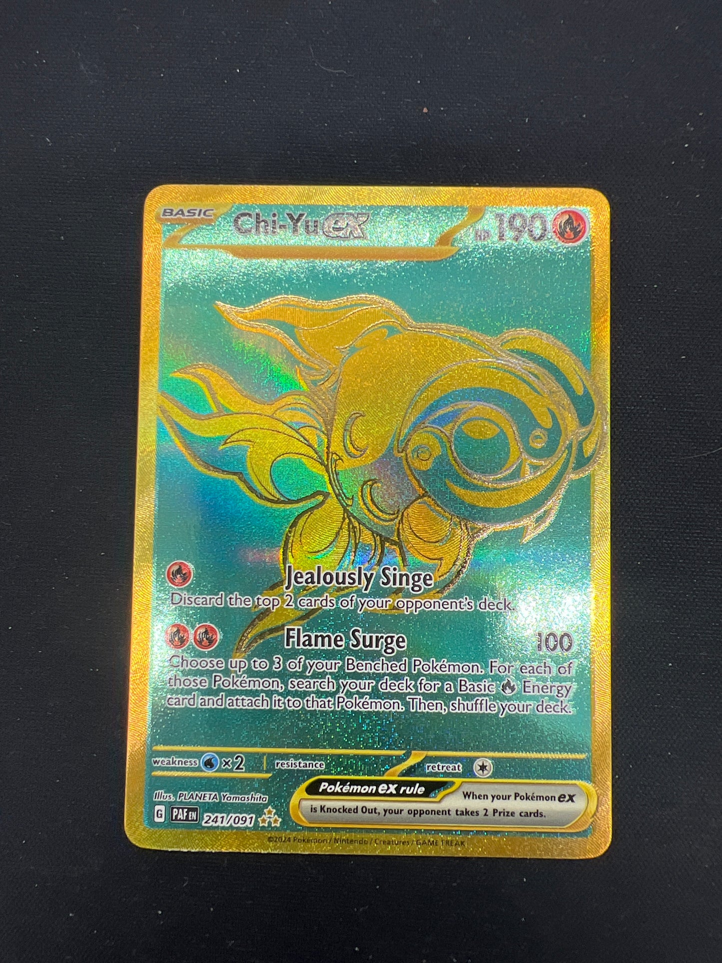 Auction Lot 137: Pokemon Cards Chi-Yu EX Hyper Rare Paldean Fates Condition Vary