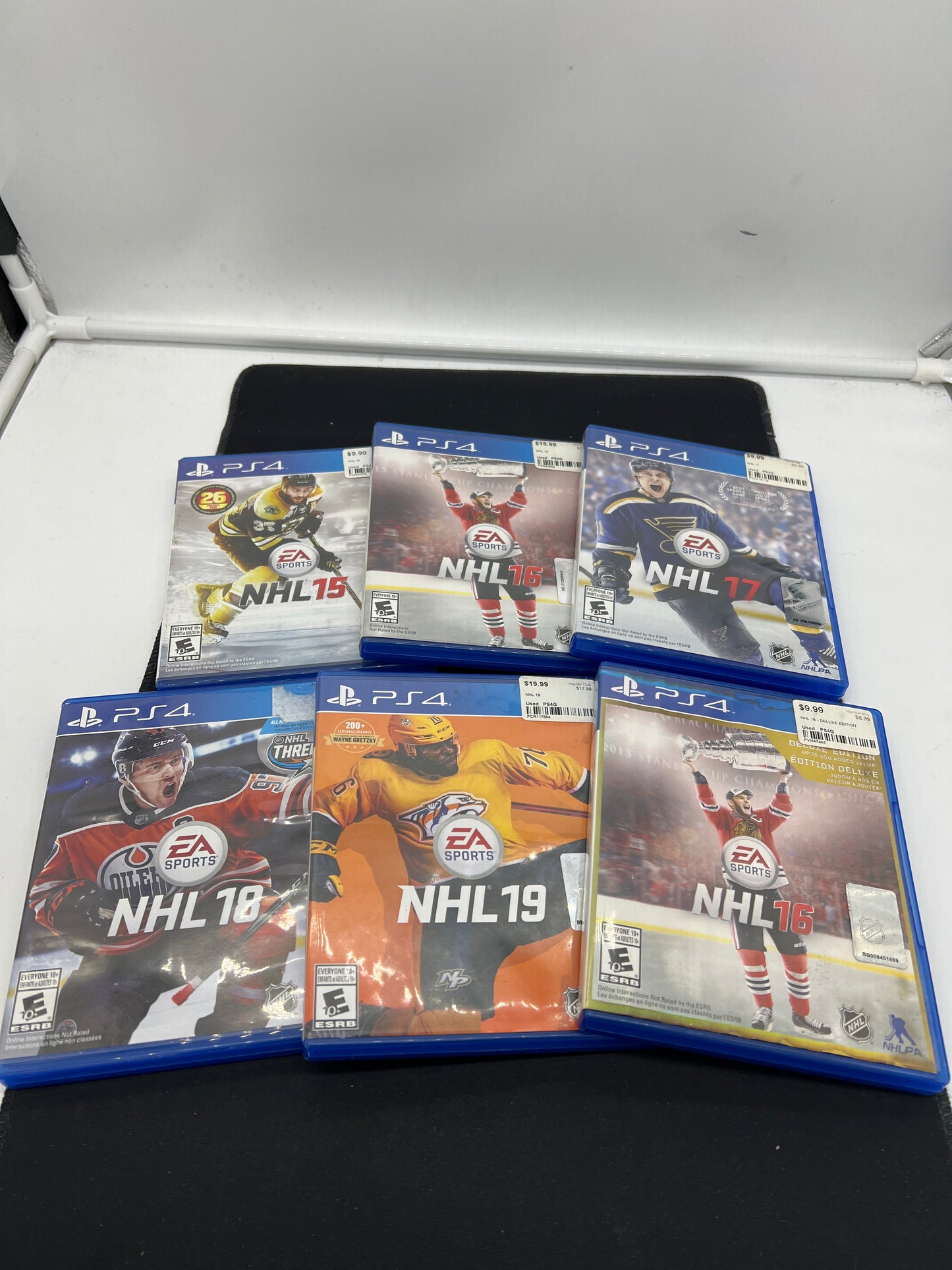 Auction Lot 153: PS4 Video Game Lot of 6 NHL Lot of 6 NHL 15 16 17 18 19