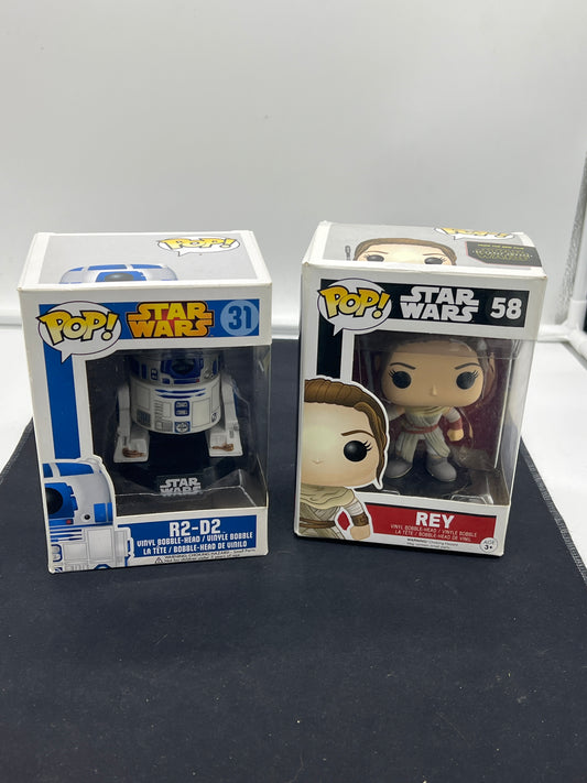 Auction Lot 94: Funko Pops Lot of 2 Assorted Star Wars Sealed