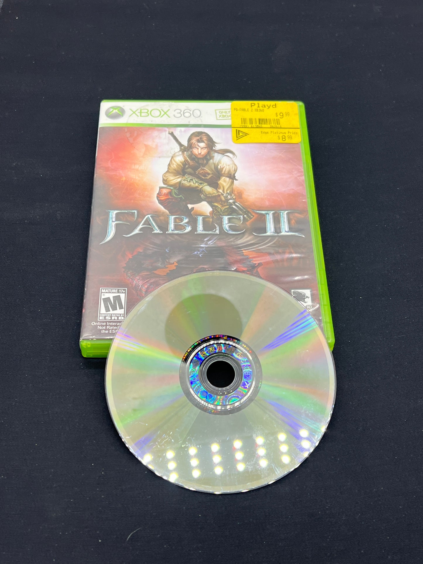 Auction Lot 174: XBOX 360 Fable II Disc & Case
