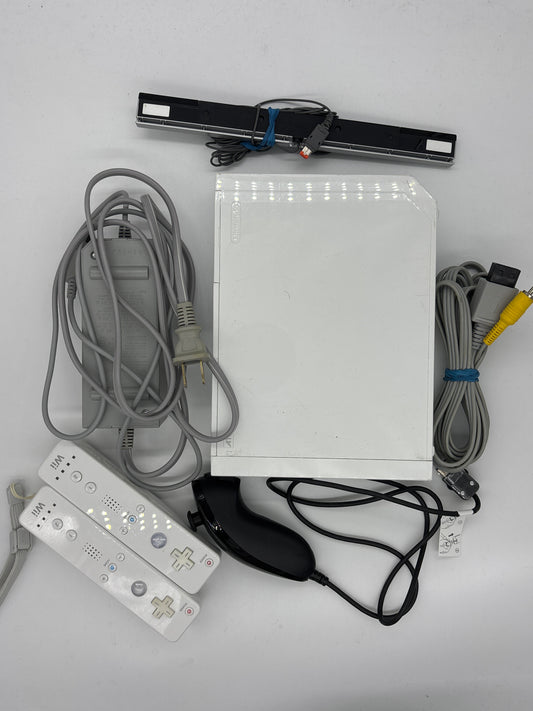 Auction Lot 35: Nintendo Wii White with Cords and Controllers