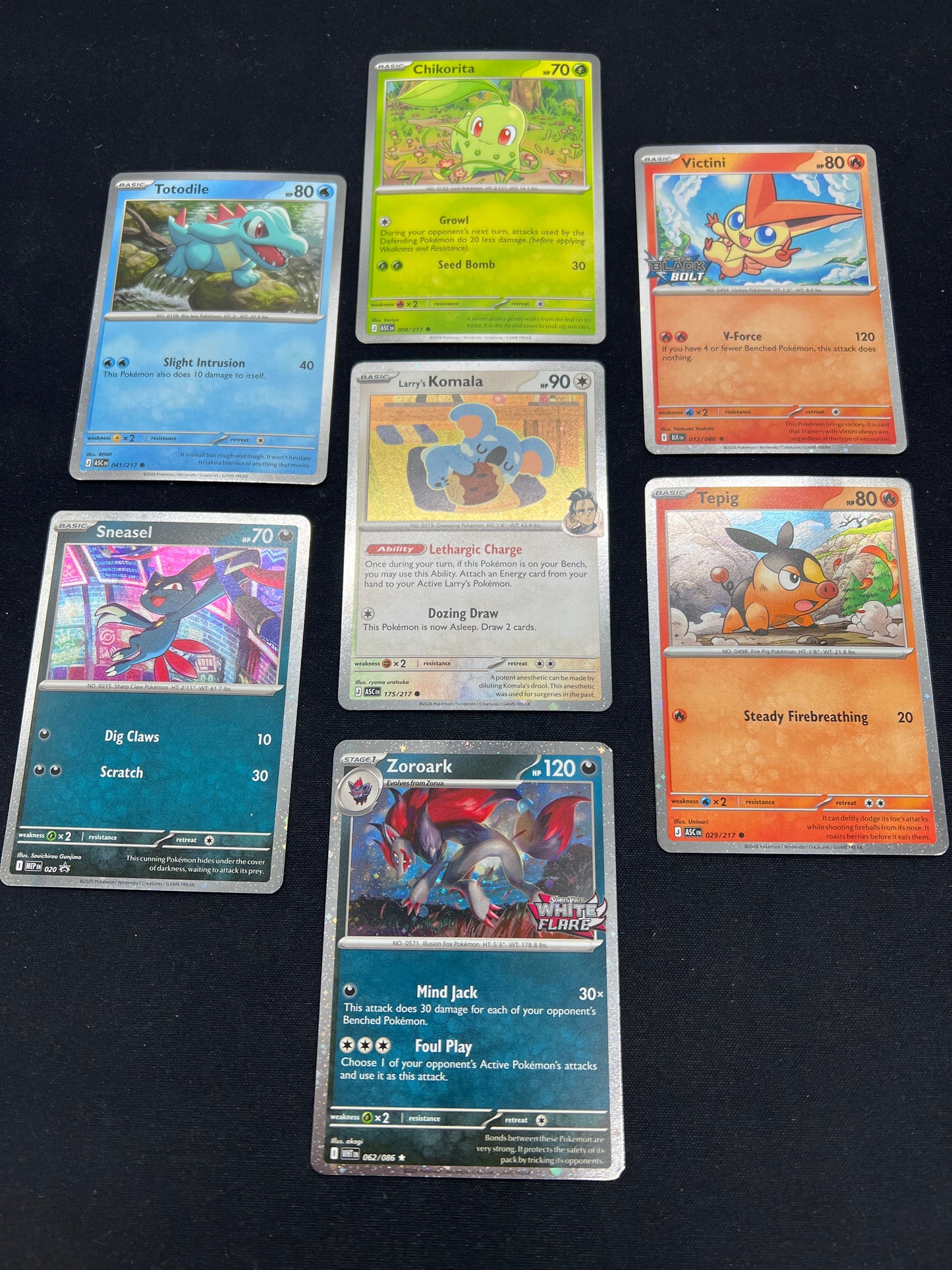 Auction Lot 169: Pokemon Cards Lot of 7 SV and MEG Cosmo Holo Promos Conditions Vary