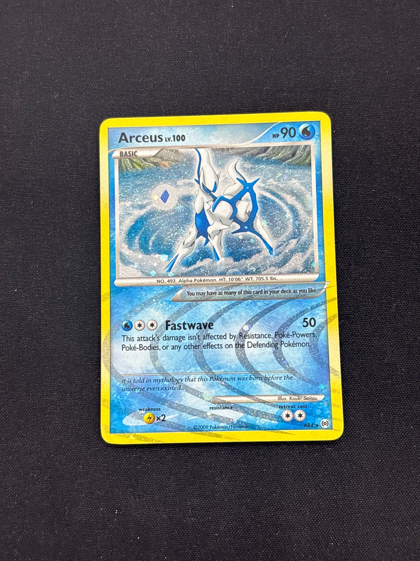 Auction Lot 12: Pokemon Cards Arceus AR DP Arceus Conditions Vary