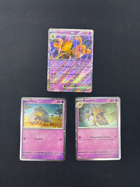 Auction Lot 334: Pokemon Alakazam EX Cosmo Holo Card Lot 2 Conditions Vary