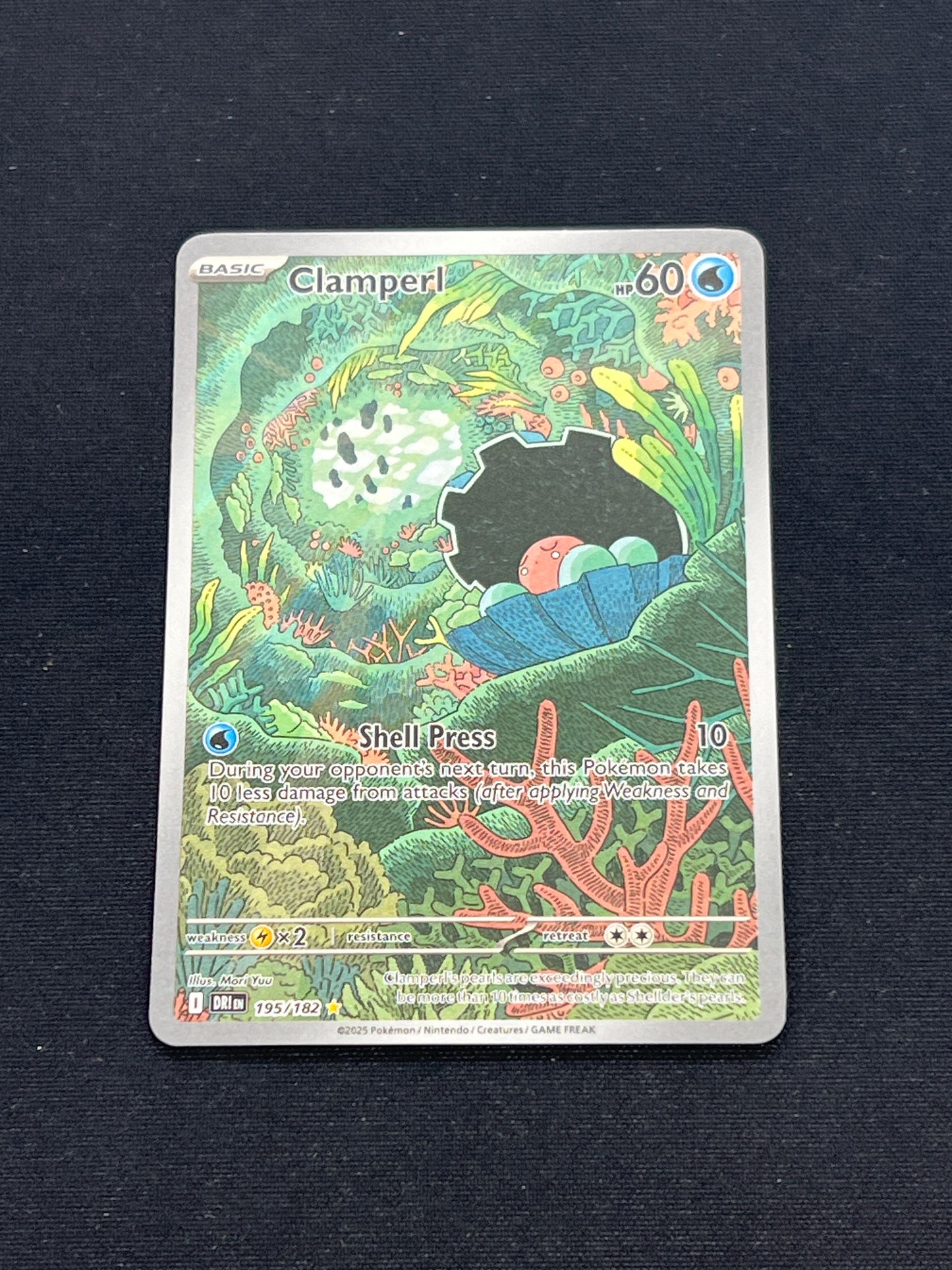 Auction Lot 206: Pokemon Card Clamperl IR Destined Rivals Conditions Vary