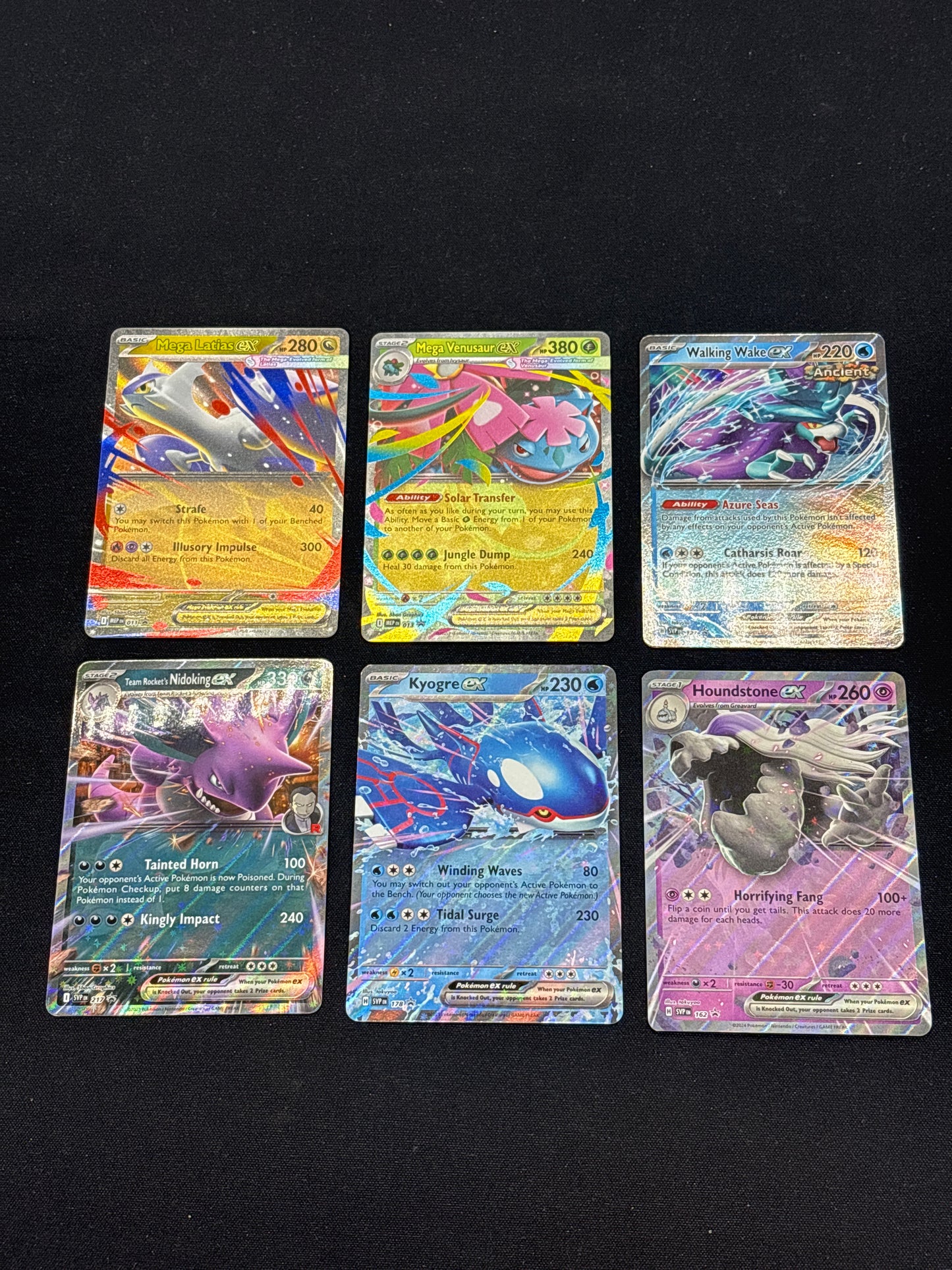 Auction Lot 49: Pokemon Cards Lot of 6 Assorted EX Double Rares Conditions Vary