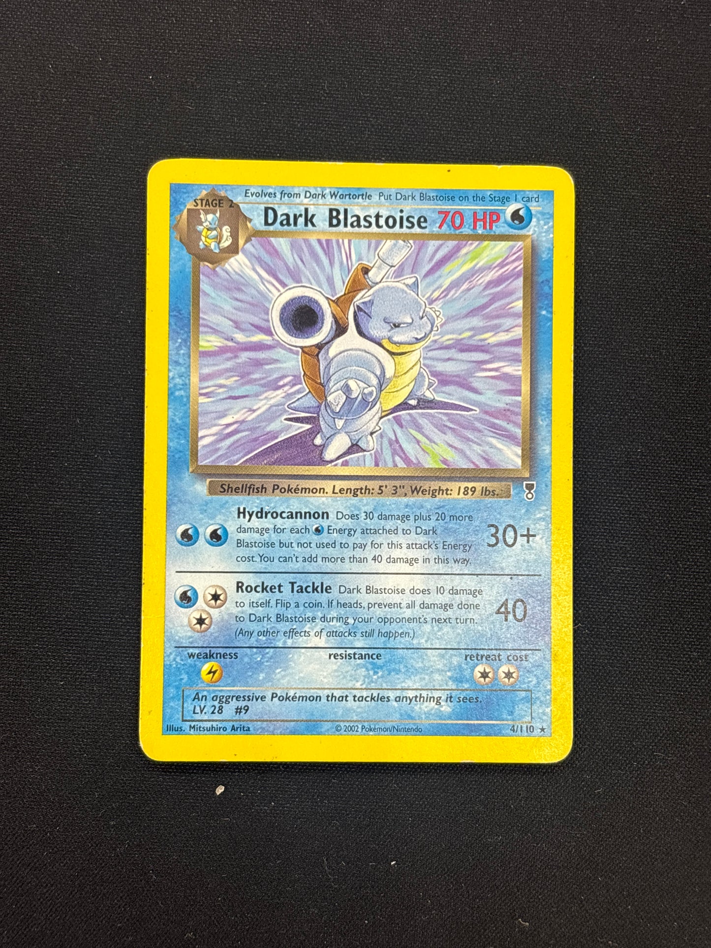 Auction Lot 8: Pokemon Card Dark Blastoise Legendary Collections Conditions Vary