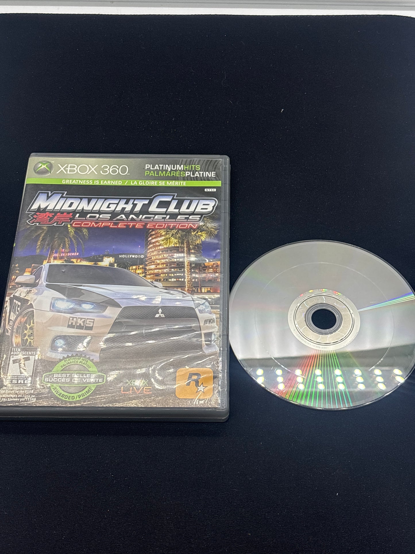 Auction Lot 68: XBOX 360 Midnight Club Los Angeles Complete Edition With Case & Disc