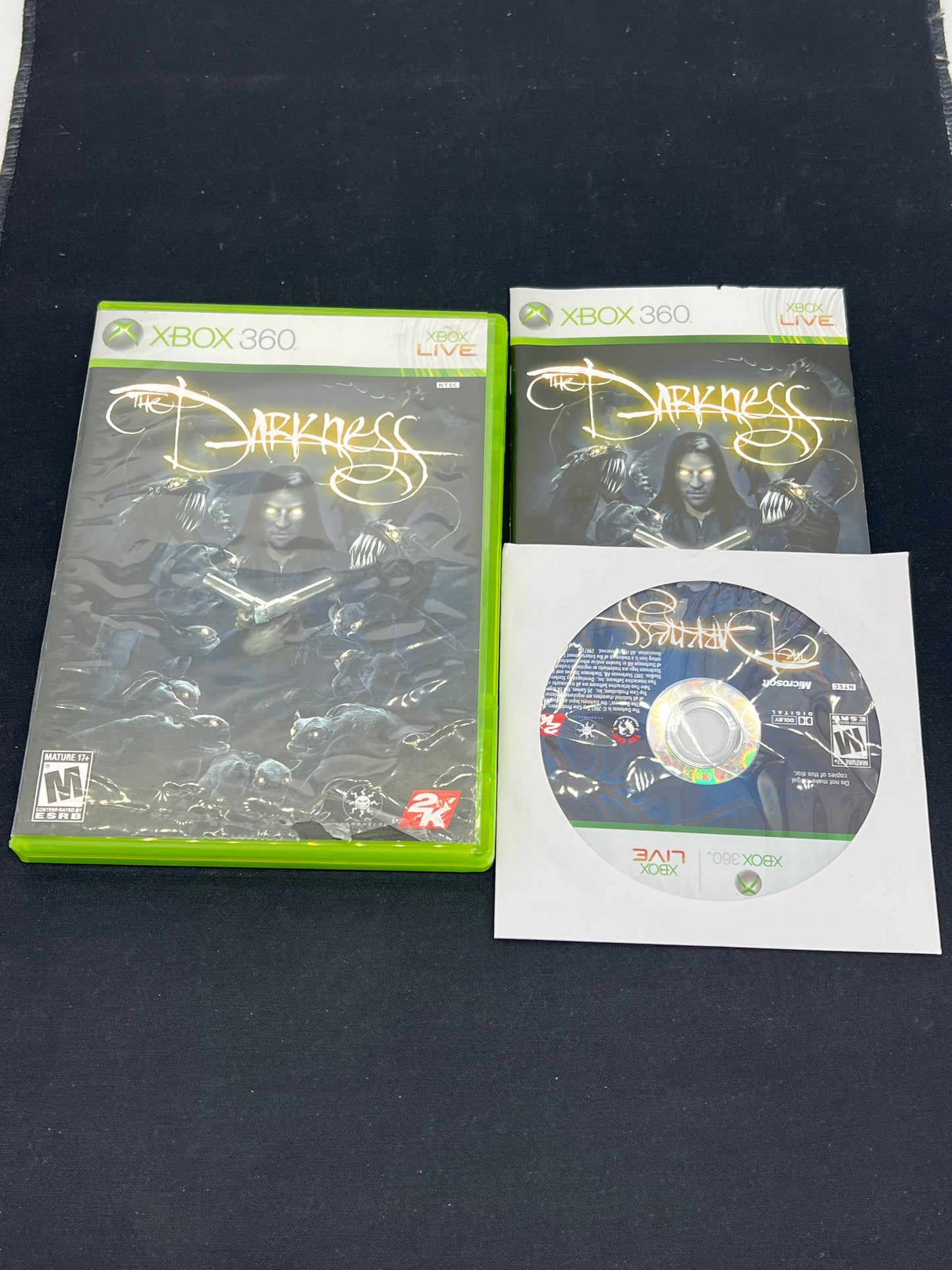 Auction Lot 177: XBOX 360 Video Game The Darkness CIB
