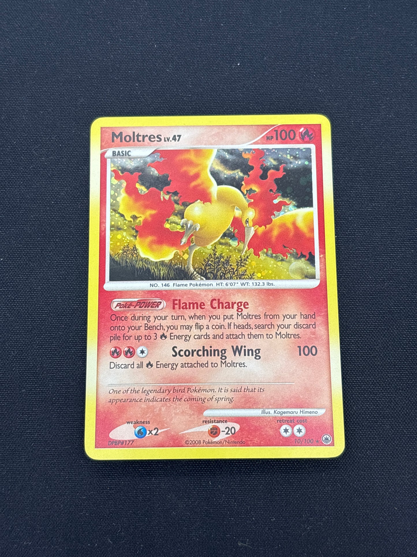 Auction Lot 8: Pokemon Cards Moltres Holo Rare Majestic Dawn Condition Vary