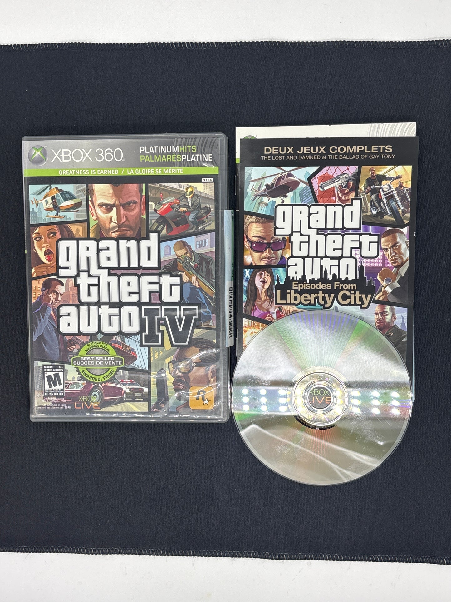 Auction Lot 352: Grand Theft Auto 4 Video Game XBOX 360 CIB