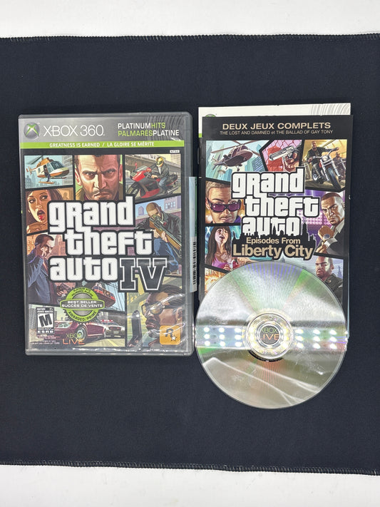 Auction Lot 352: Grand Theft Auto 4 Video Game XBOX 360 CIB