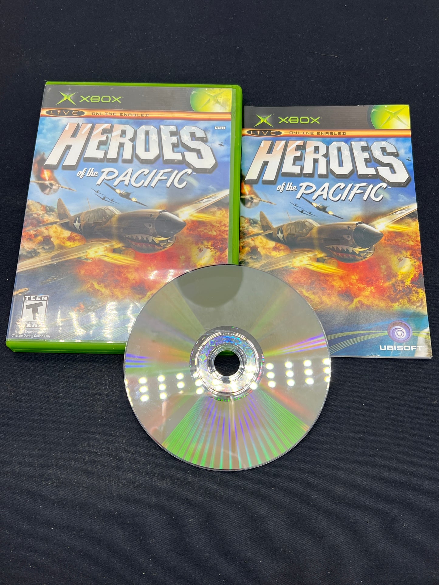 Auction Lot 58: XBOX Video Game Heroes of the Pacific CIB