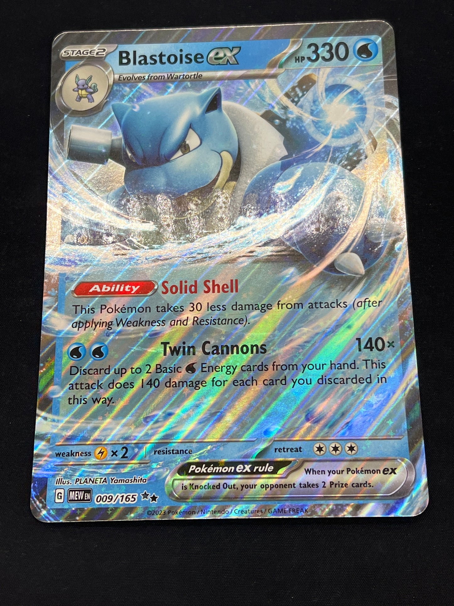 Auction Lot 298: Pokemon Cards Jumbo Blastoise EX Condition Vary