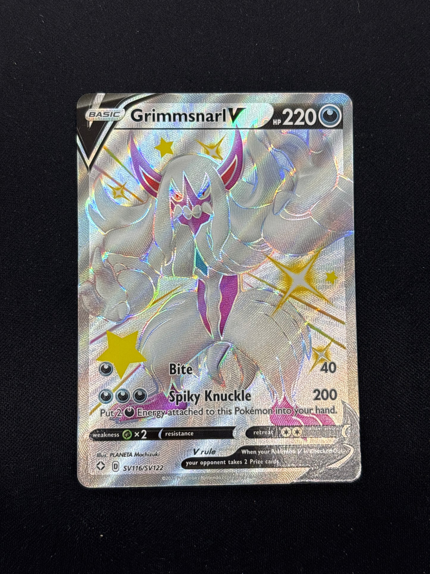 Auction Lot 189: Grimmsnarl V Full Art Card Conditions Vary