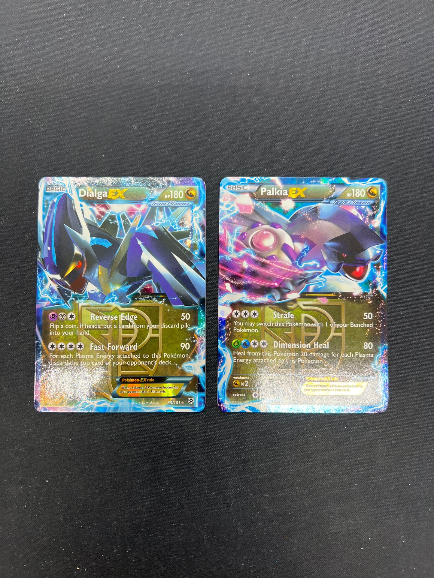 Auction Lot 66: Pokemon Cards Palkia Dialga EX Lot of 2 Condition Vary