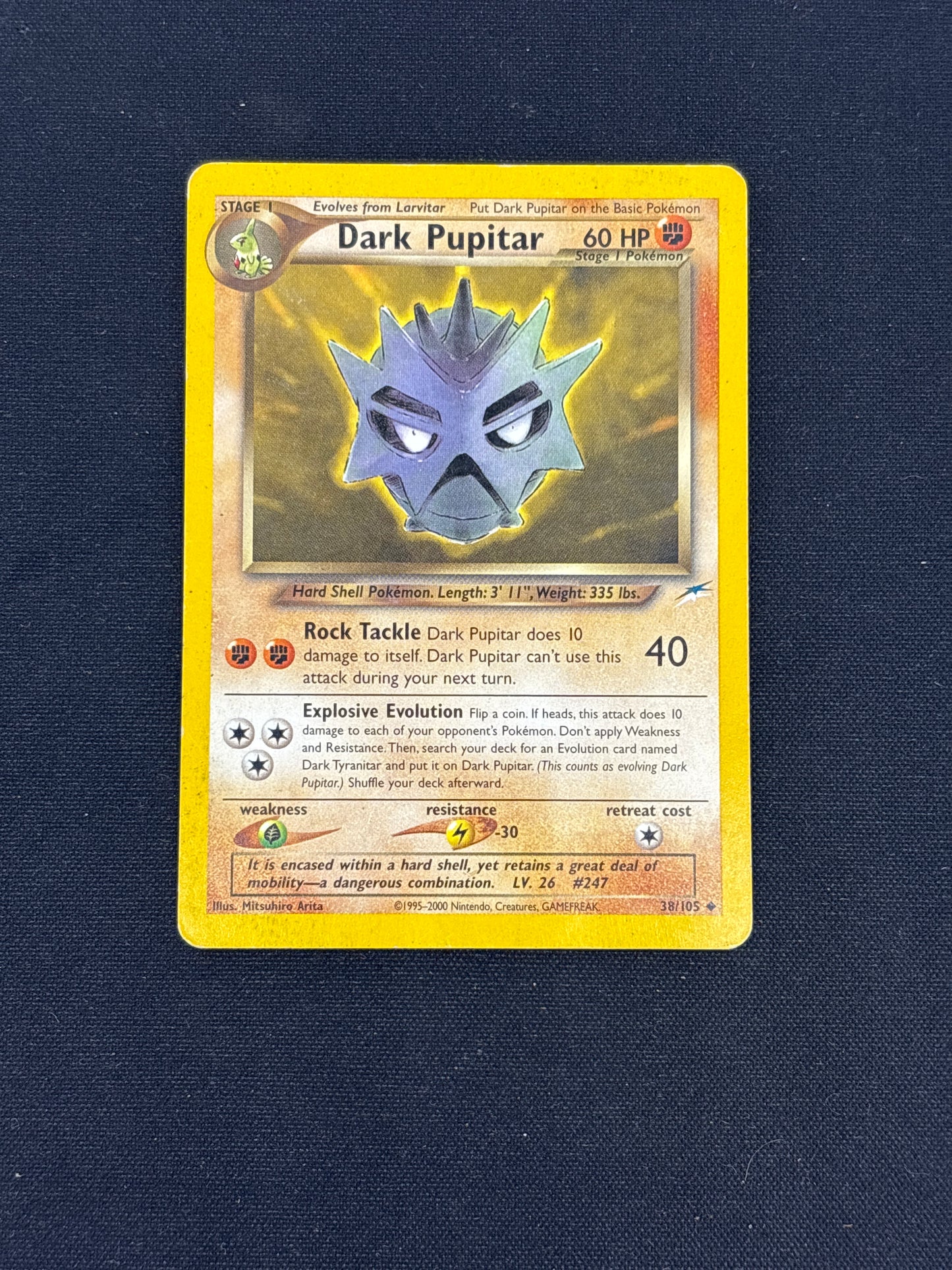 Auction Lot 141: Dark Pupitar Pokemon Neo Destiny Card Conditions Vary
