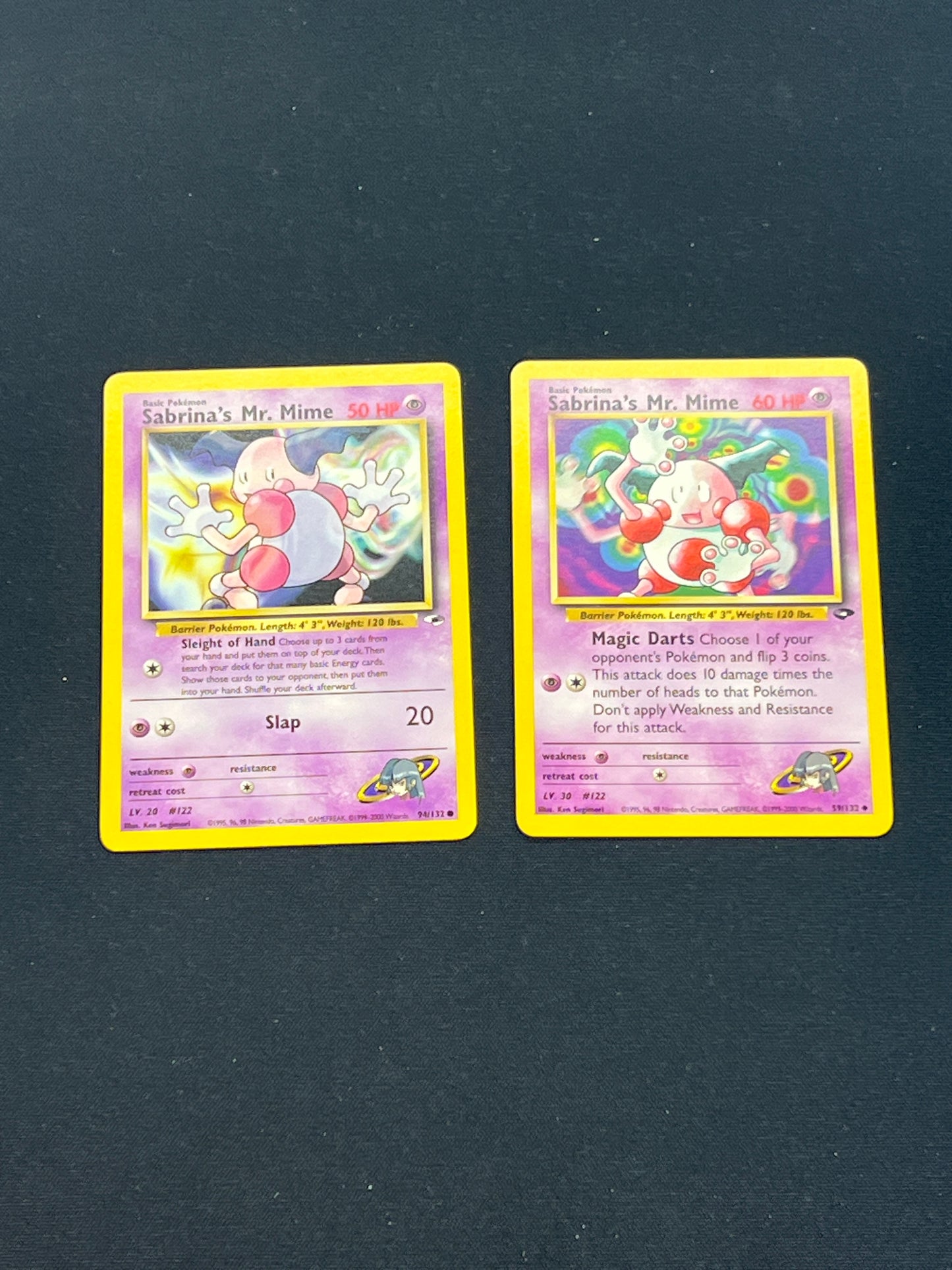 Auction Lot 84: Pokemon Cards Gym Series Sabrina's Pokemon Lot 2 Conditions Vary