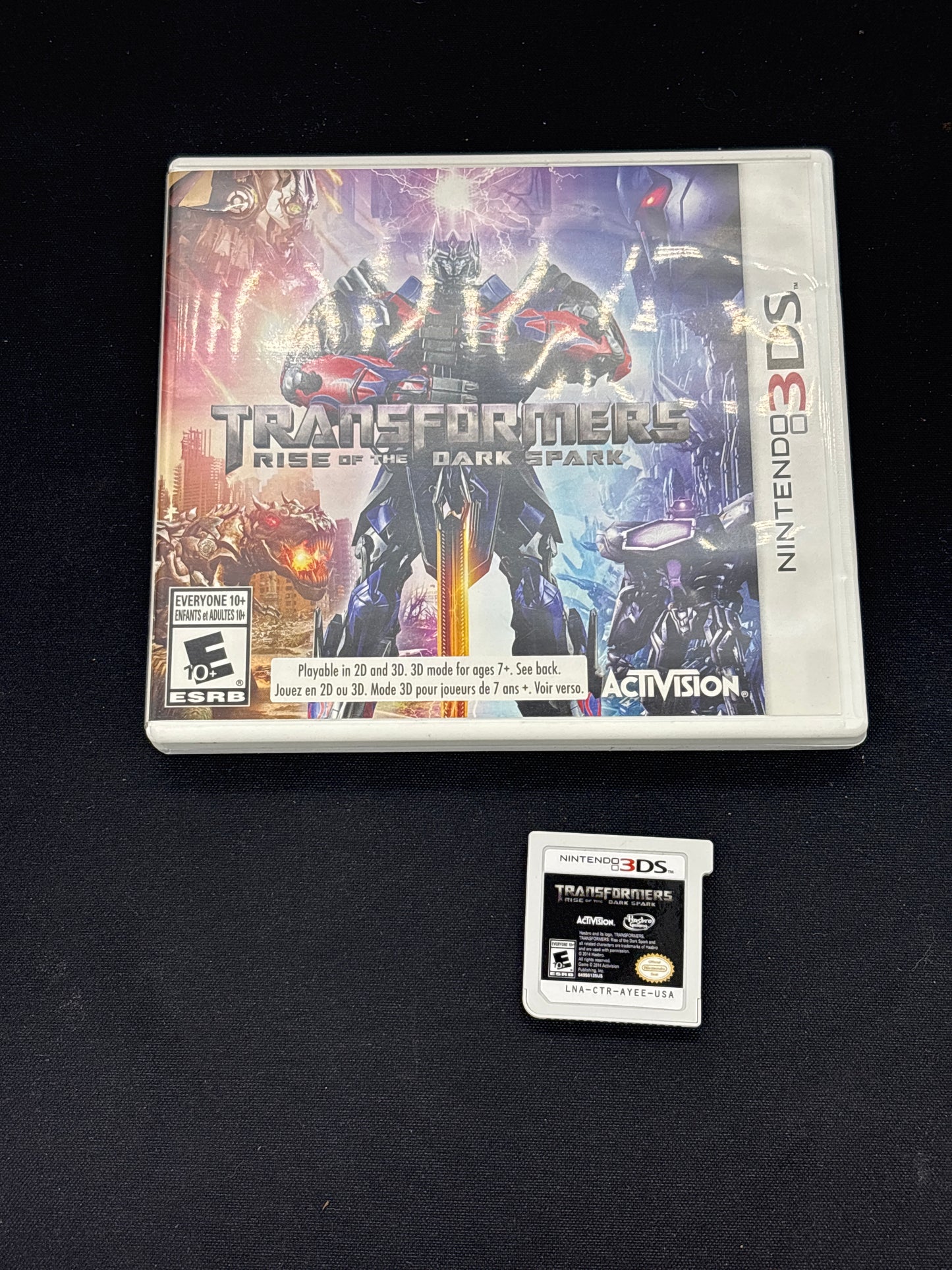 Auction Lot 58: Transformers Rise of the Dark Spark Video Game Nintendo 3DS
