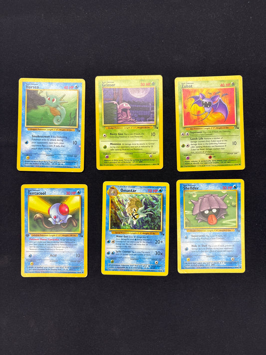 Auction Lot 31: Pokemon WOTC Fossil Card Lot Conditions Vary