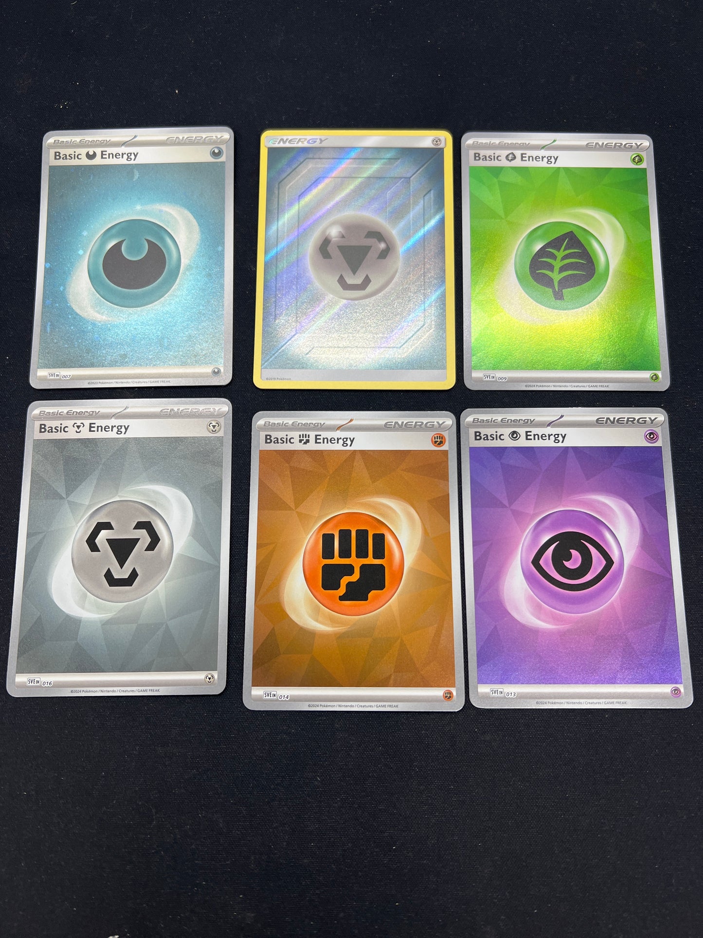 Auction Lot 171: Pokemon Cards Lot of 6 Energy Holos Condition Vary