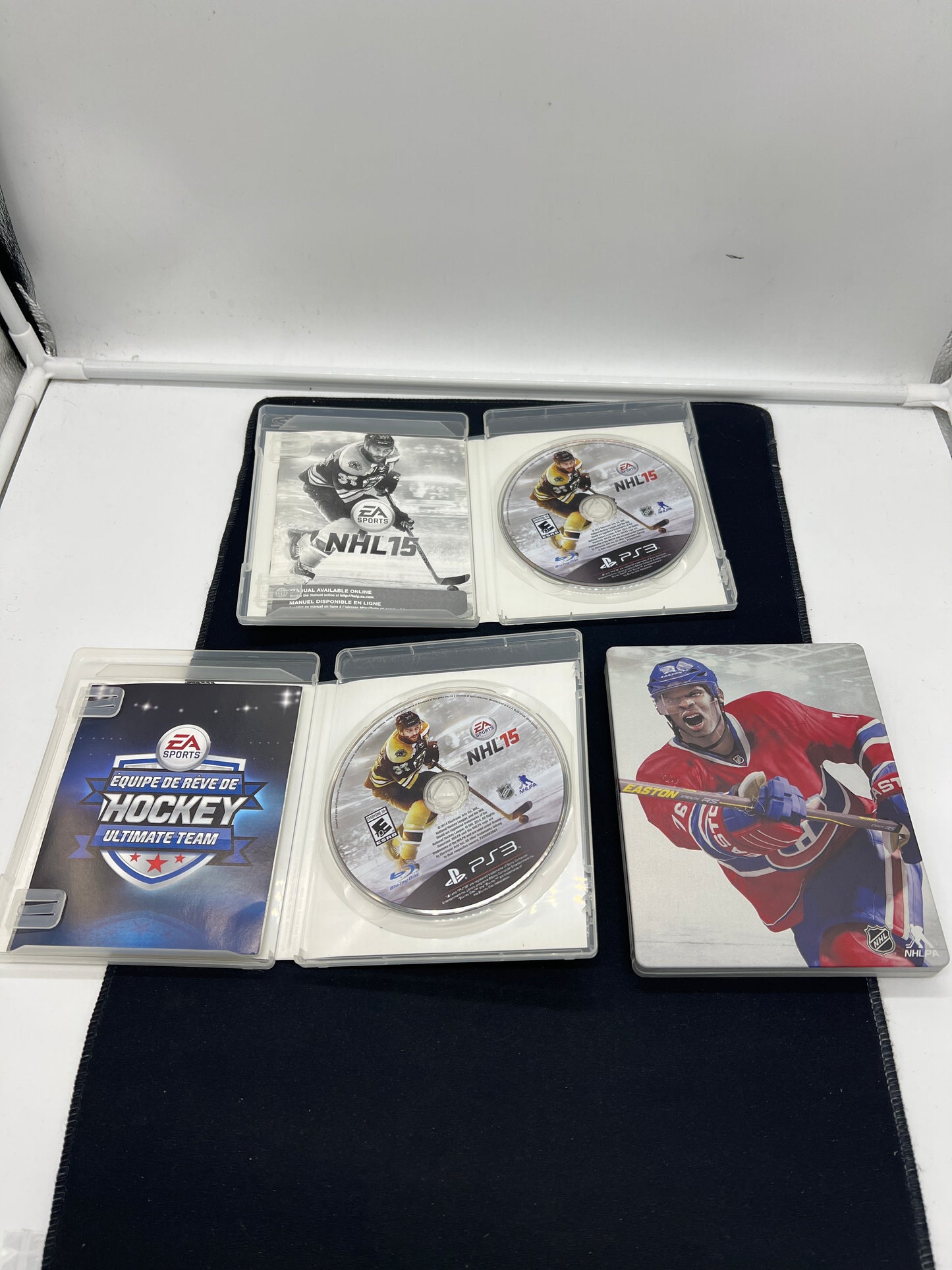 Auction Lot 192: Playstation 3 Video Game NHL 15 Game Lot Steelbook Empty CIB