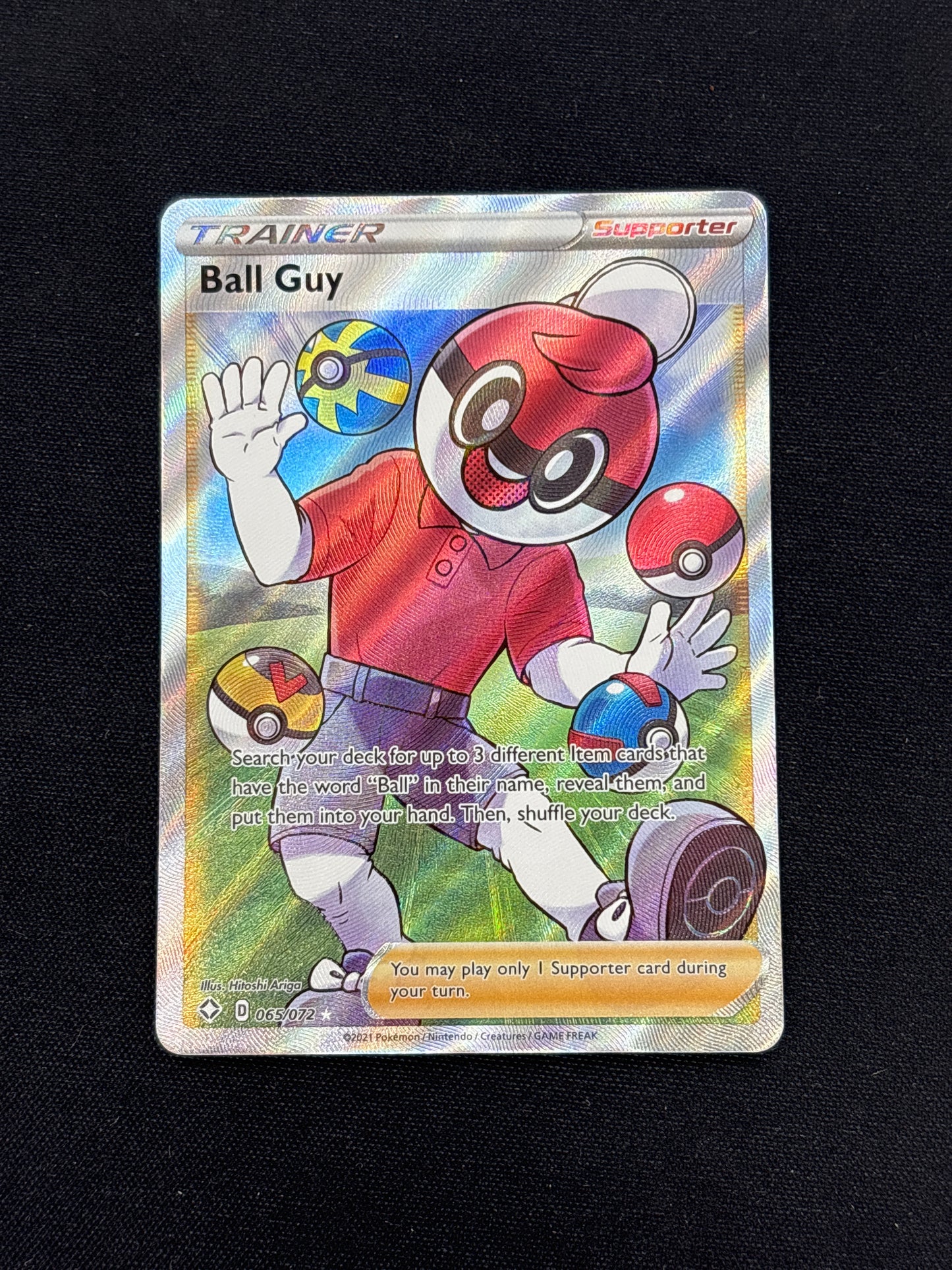 Auction Lot 265: Ball Guy Full Art Trainer Card Conditions Vary