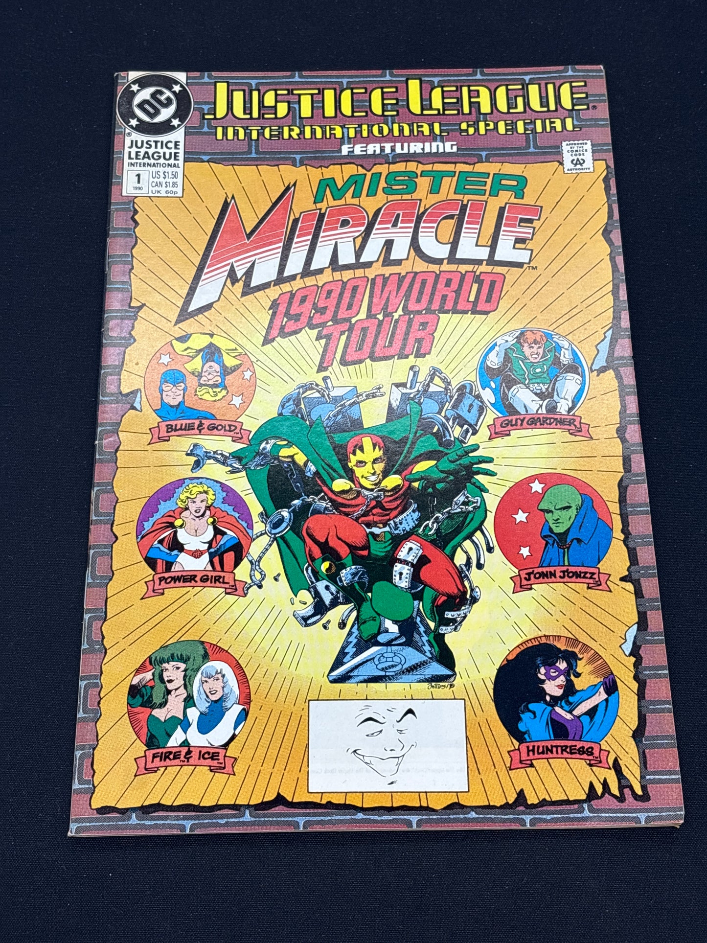 Auction Lot 64: DC Comics Justice League International Special Mister Miracle 1990 World Tour Comic Book