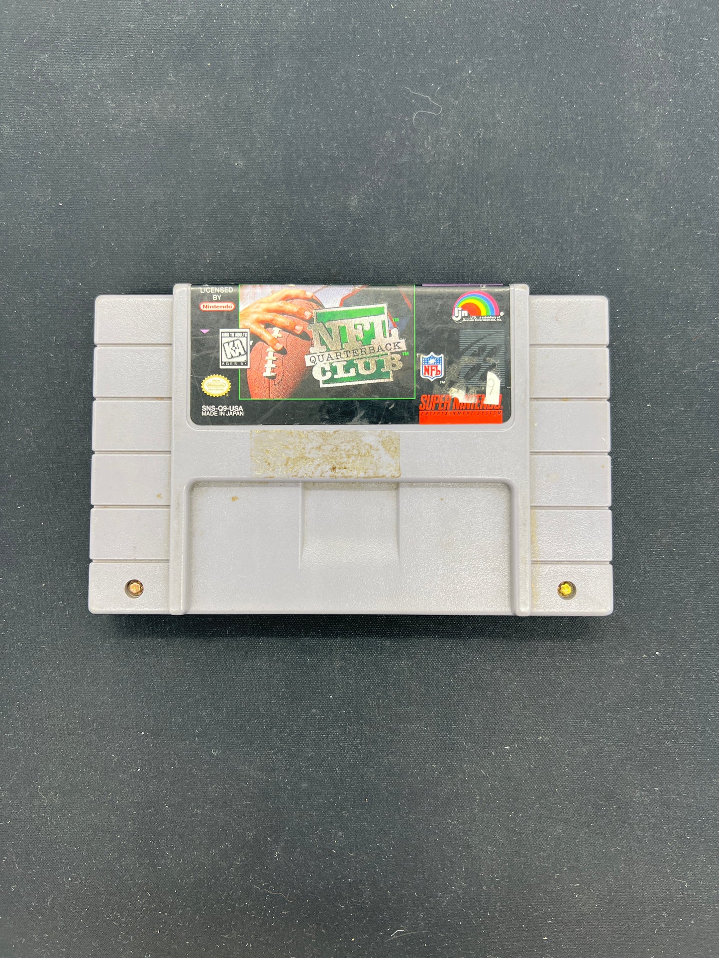 Auction Lot 44: SNES Video Game NFL Quaterback Club