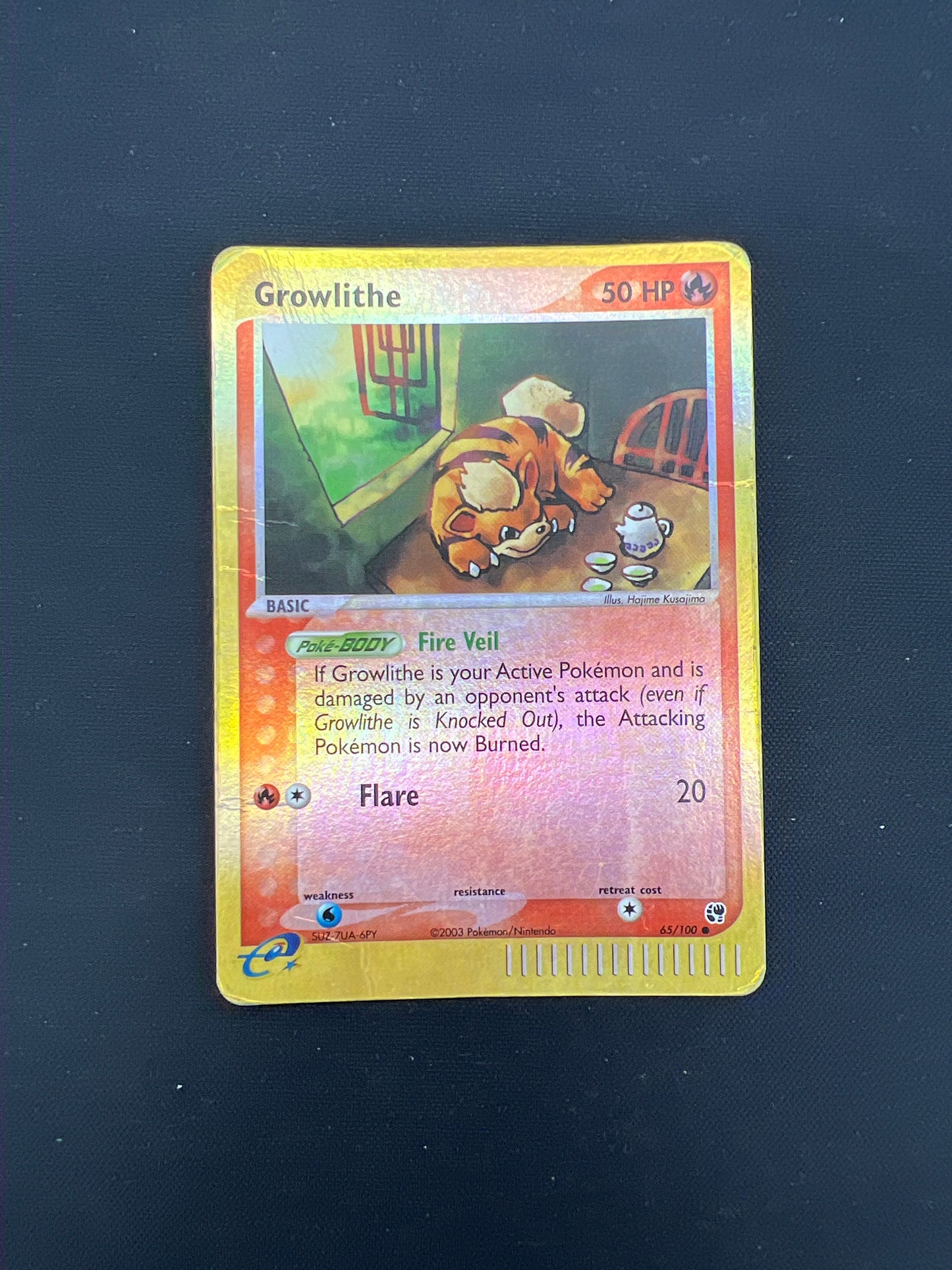 Auction Lot 417: Pokemon Cards Growlithe Reverse Foil Sandstorm Condition Vary
