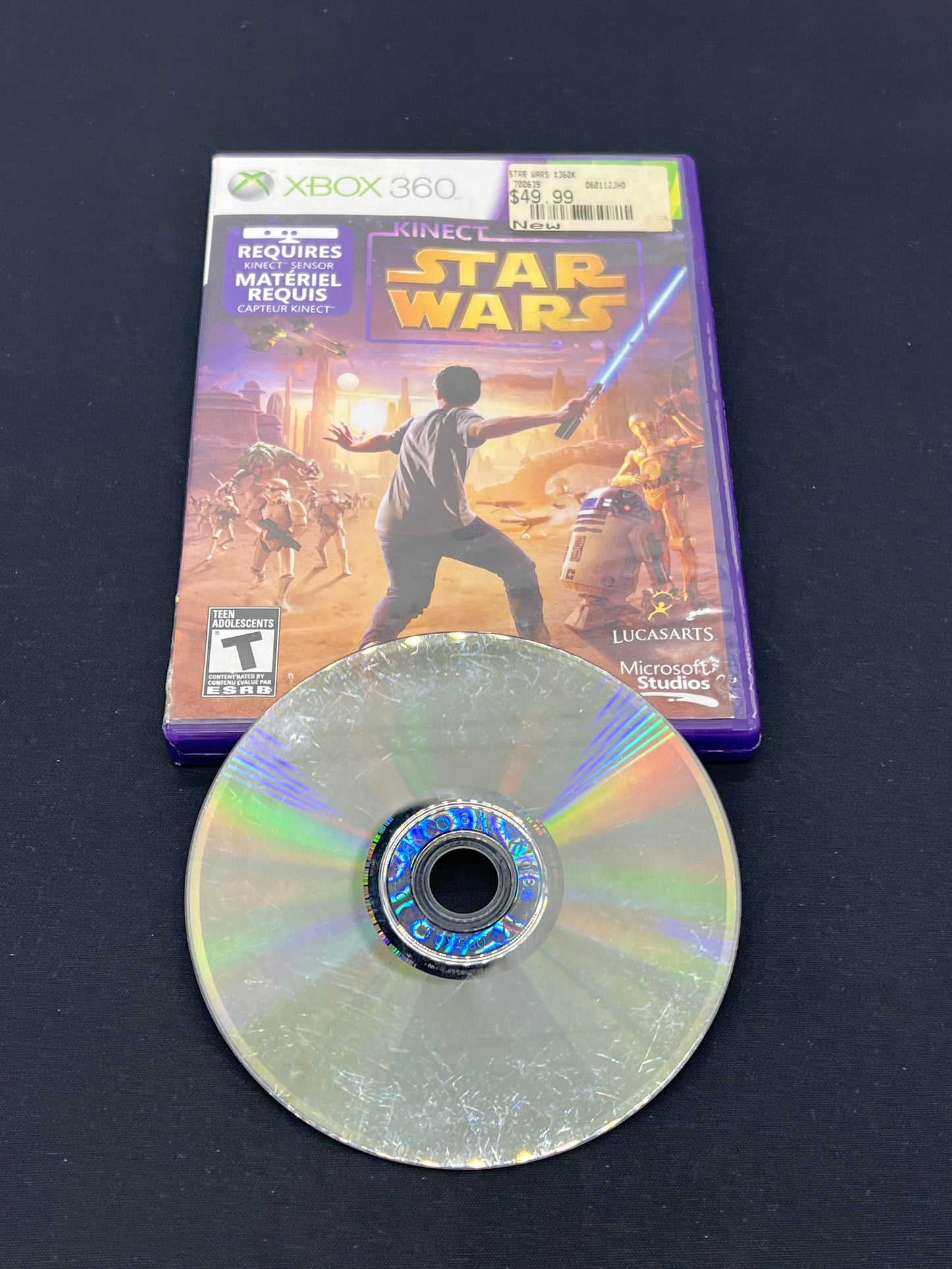 Auction Lot 151: XBOX 360 Video Game Star Wars Kinect