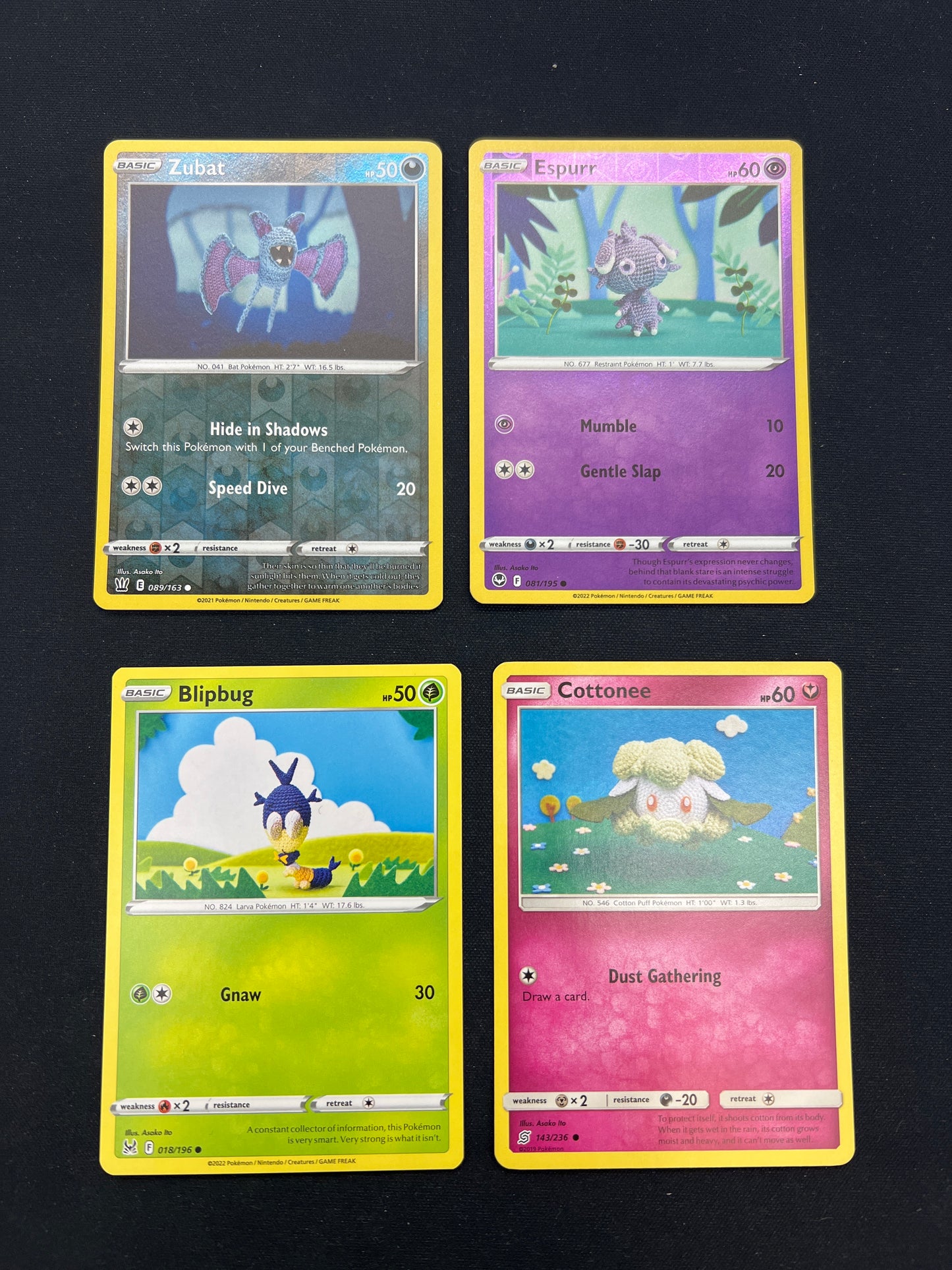 Auction Lot 468: Pokémon Cards Lot of 4 Conditions Vary