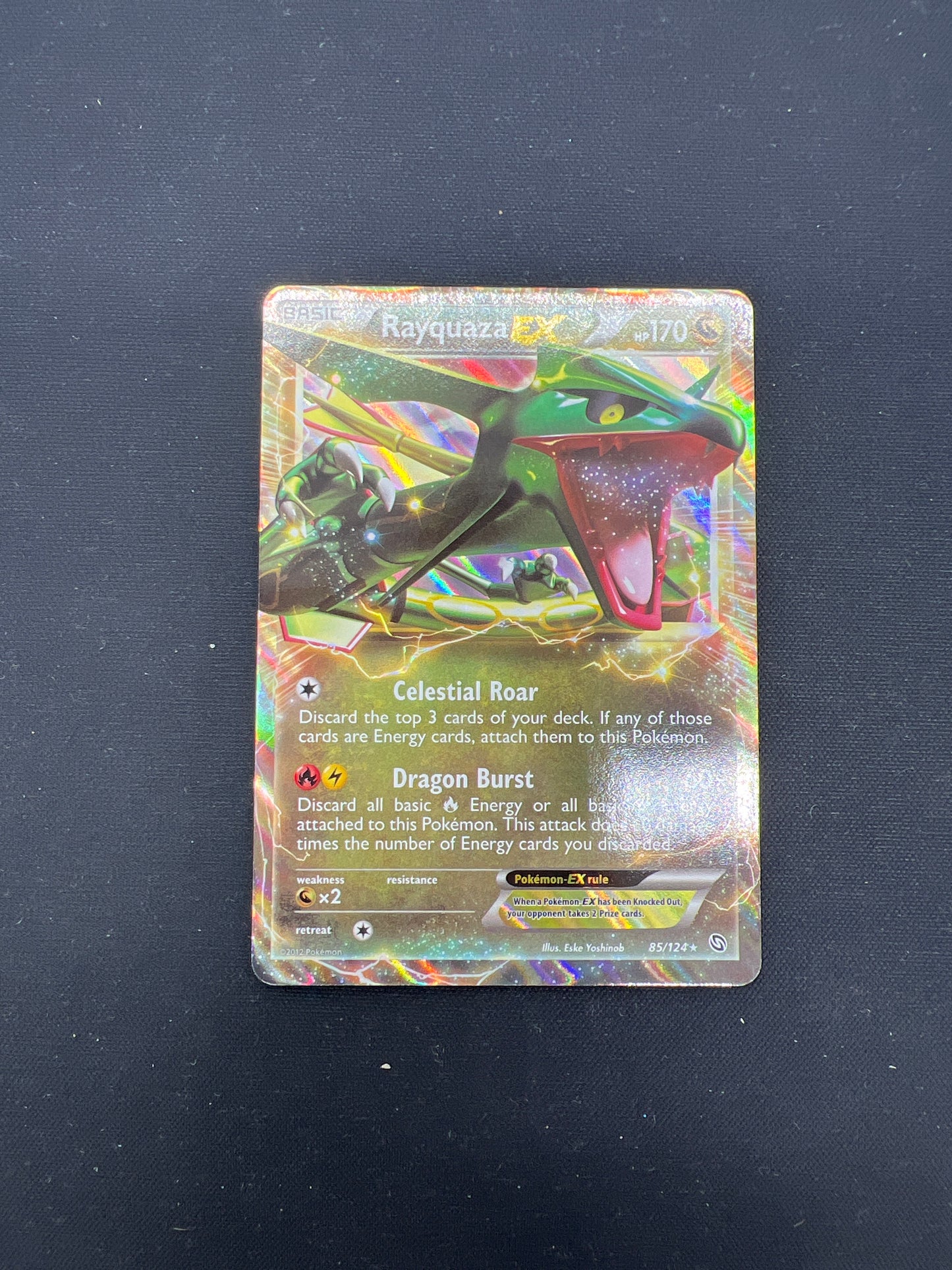 Auction Lot 196: Pokemon Cards Rayquaza EX Dragons Exalted Condition Vary