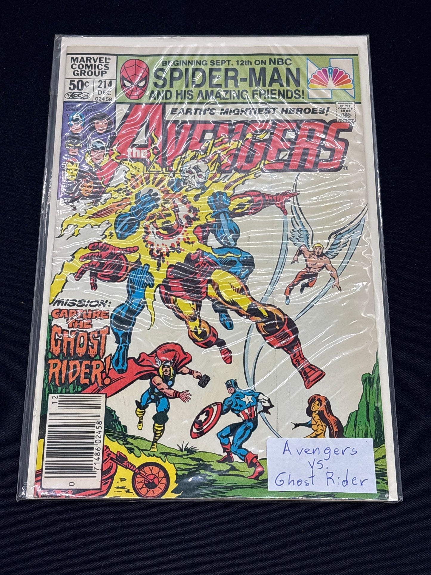 Auction Lot 259: Marvel Comics Avengers Vs Ghost Rider Issue 214 December 1981