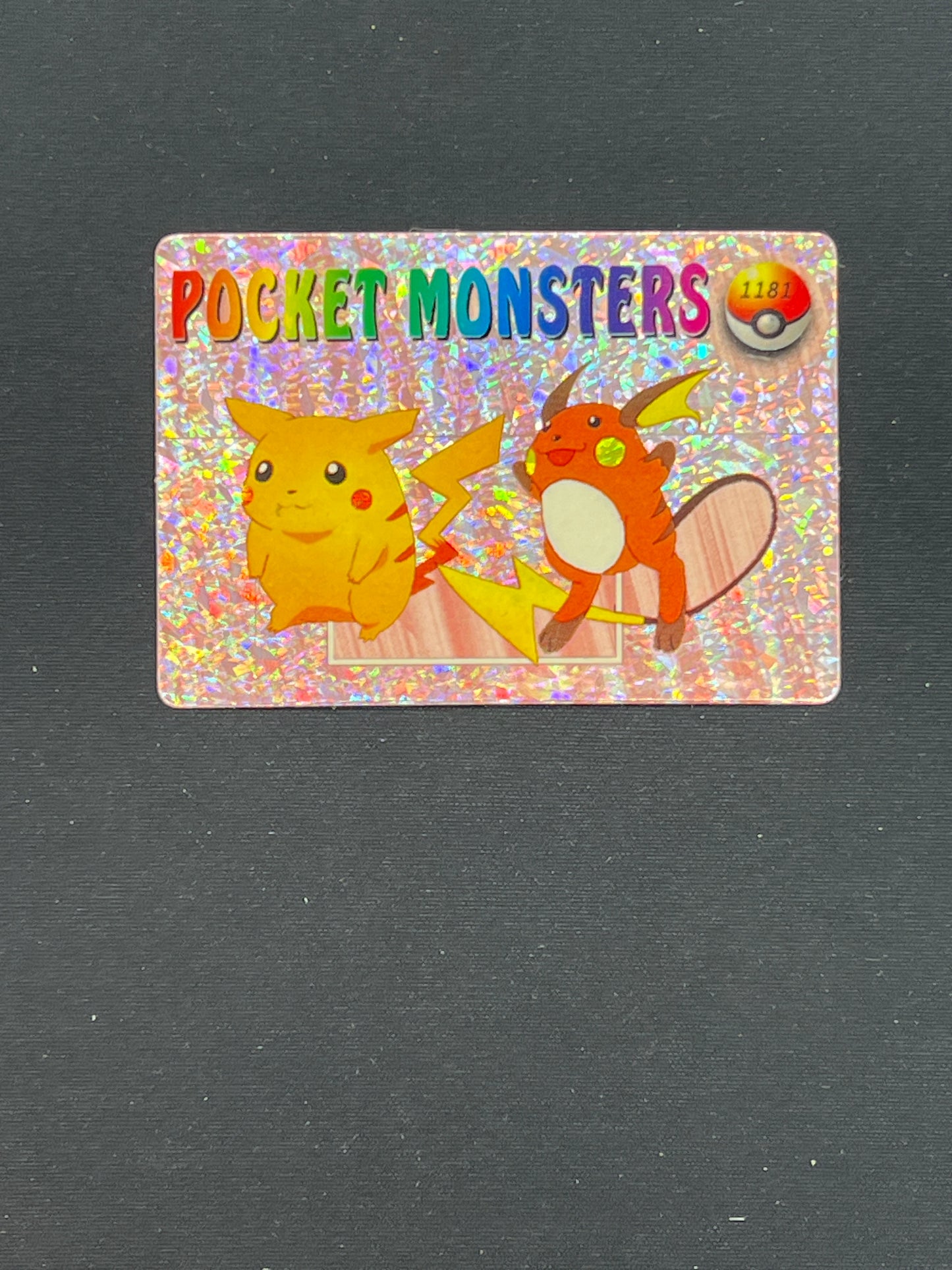 Auction Lot 104: Pokemon Pikachu and Raichu Prism Sticker