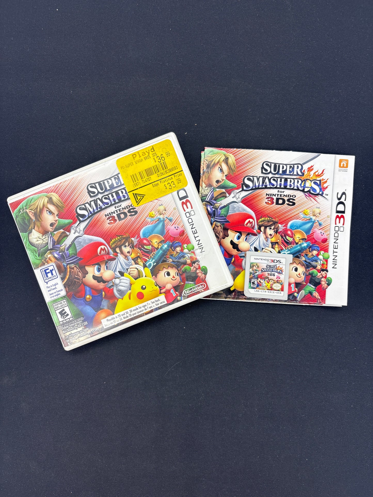 Auction Lot 120: Nintendo 3DS Super Smash Bros with Case & Cartridge